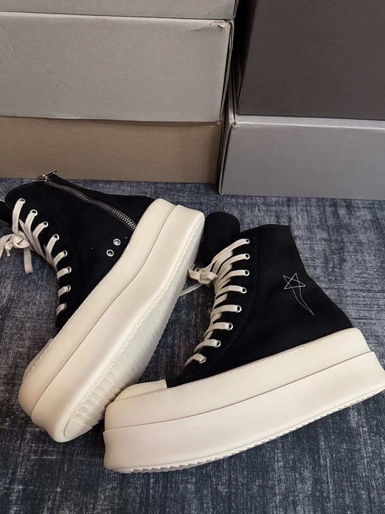 Rick Owens Rick Owens High top platform Converse shoes Size US 11 / EU 44 - 4 Thumbnail