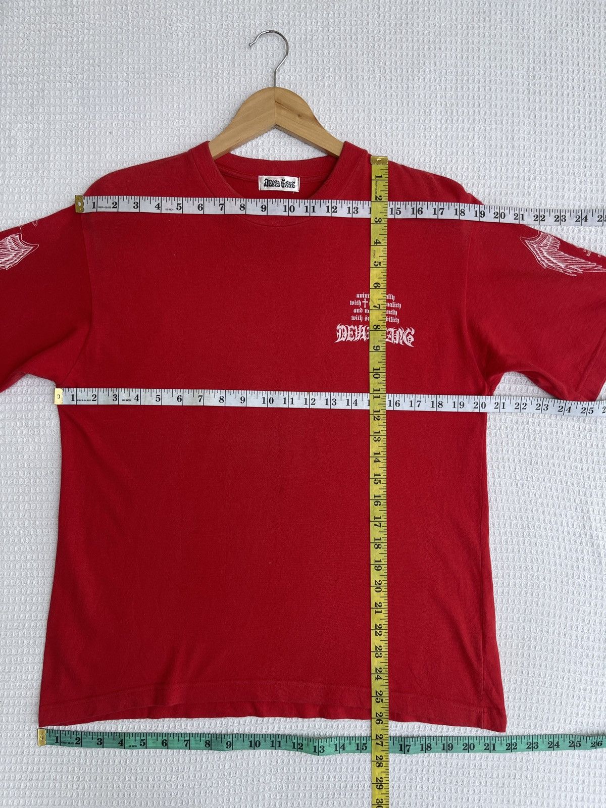 Affliction Rare🔥Vintage Devil Gang Bird Wing Cross ERD GRUNGE TEE Size US L / EU 52-54 / 3 - 12 Thumbnail