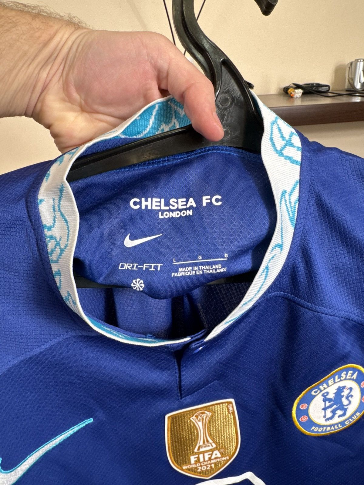 Nike Nike Chelsea Jersey 2022-23 Home L Mens Fifa World Champions Size US L / EU 52-54 / 3 - 15 Thumbnail