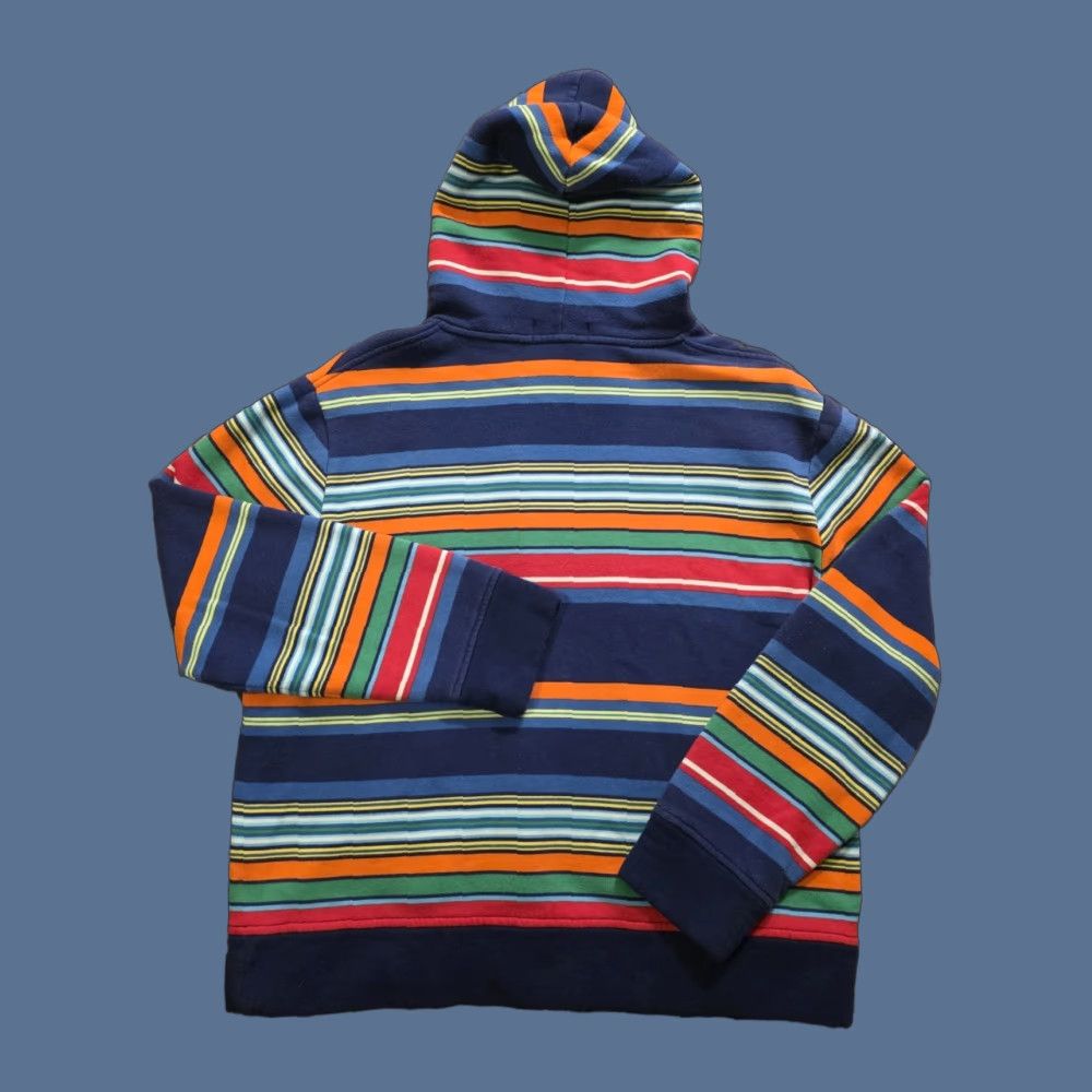 Polo Ralph Lauren Polo Ralph Lauren Hoodie Adult Large Multicolored Striped Fleece Pullover Hooded Logo Pockets Mens Size US L / EU 52-54 / 3 - 1 Thumbnail