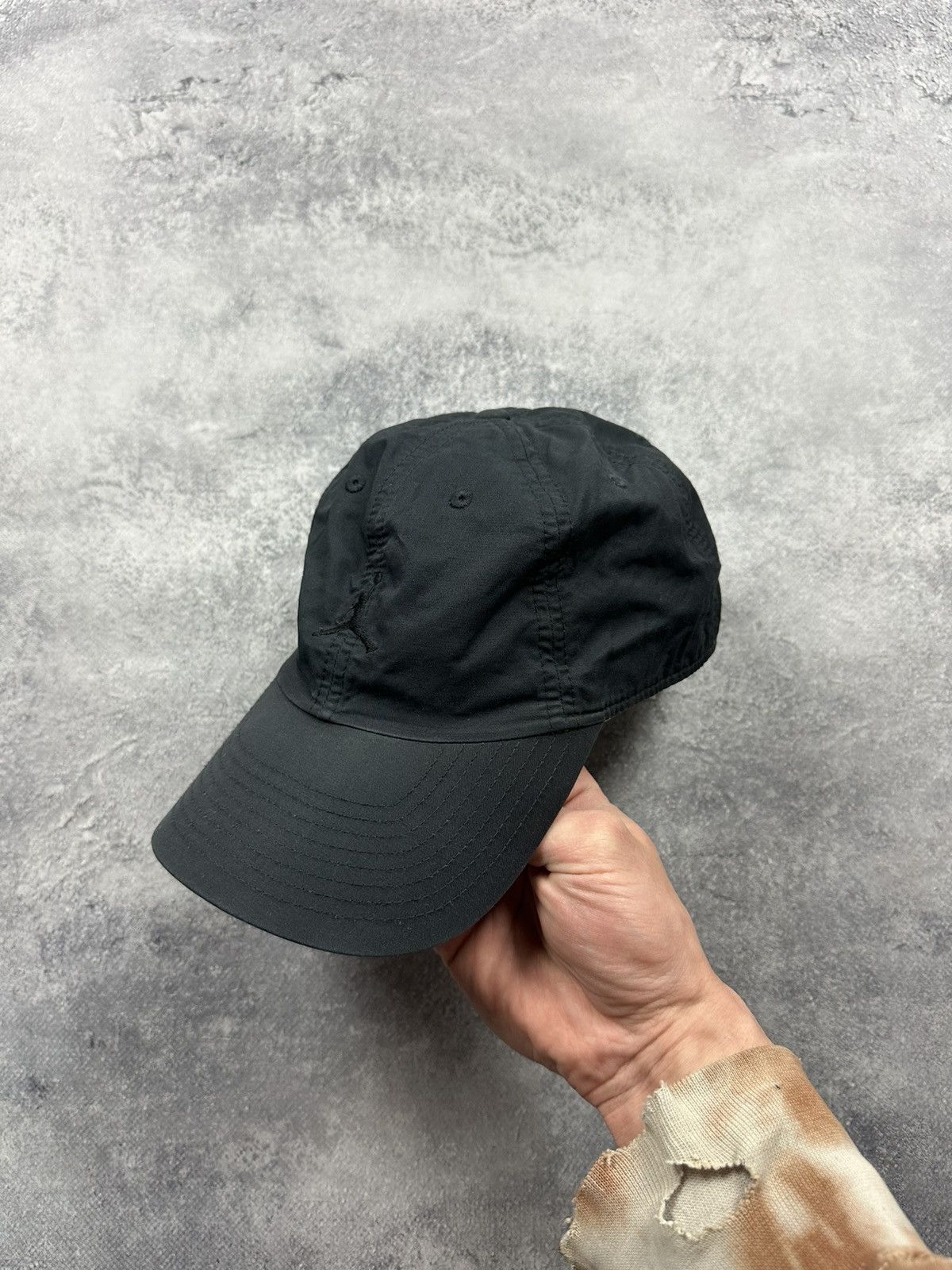 Jordan Brand Vintage Air Jordan Nike Cap Small Centre Logo Black Y2K Hat Size ONE SIZE - 3 Thumbnail