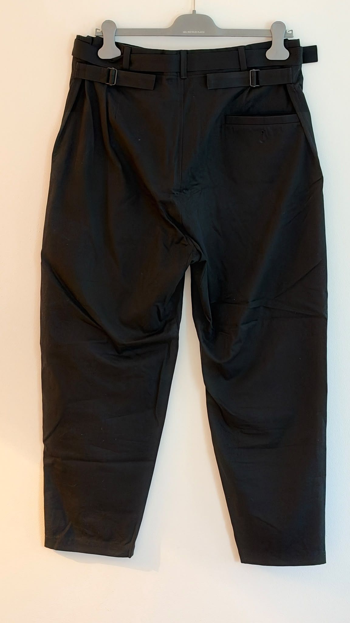 Lemaire Belted Cotton Carrot Pants Black Size 46 Size US 30 / EU 46 - 2 Thumbnail