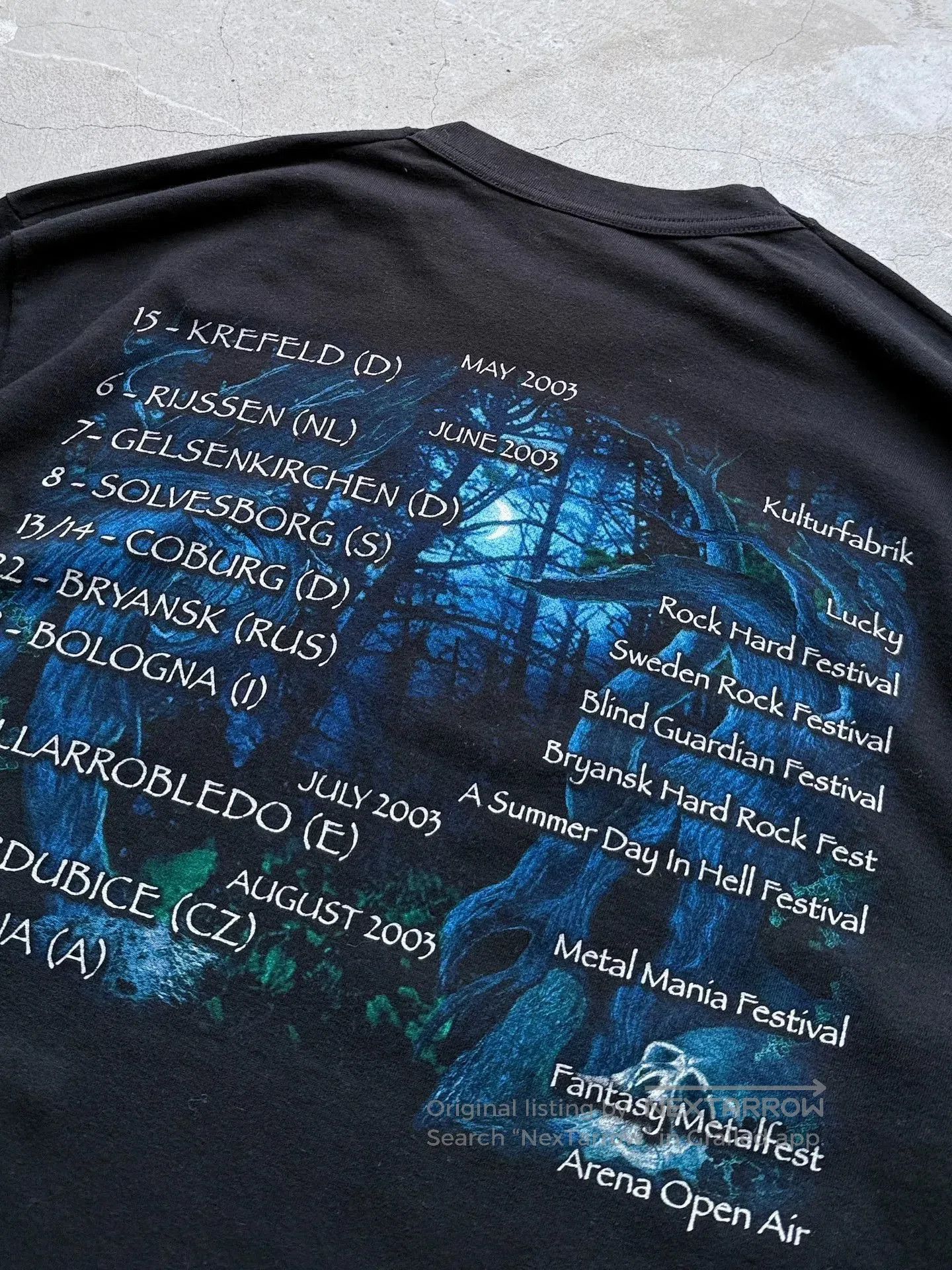 Vintage Vintage 2003 Blind Guardian Band Tee. Size US XL / EU 56 / 4 - 7 Thumbnail