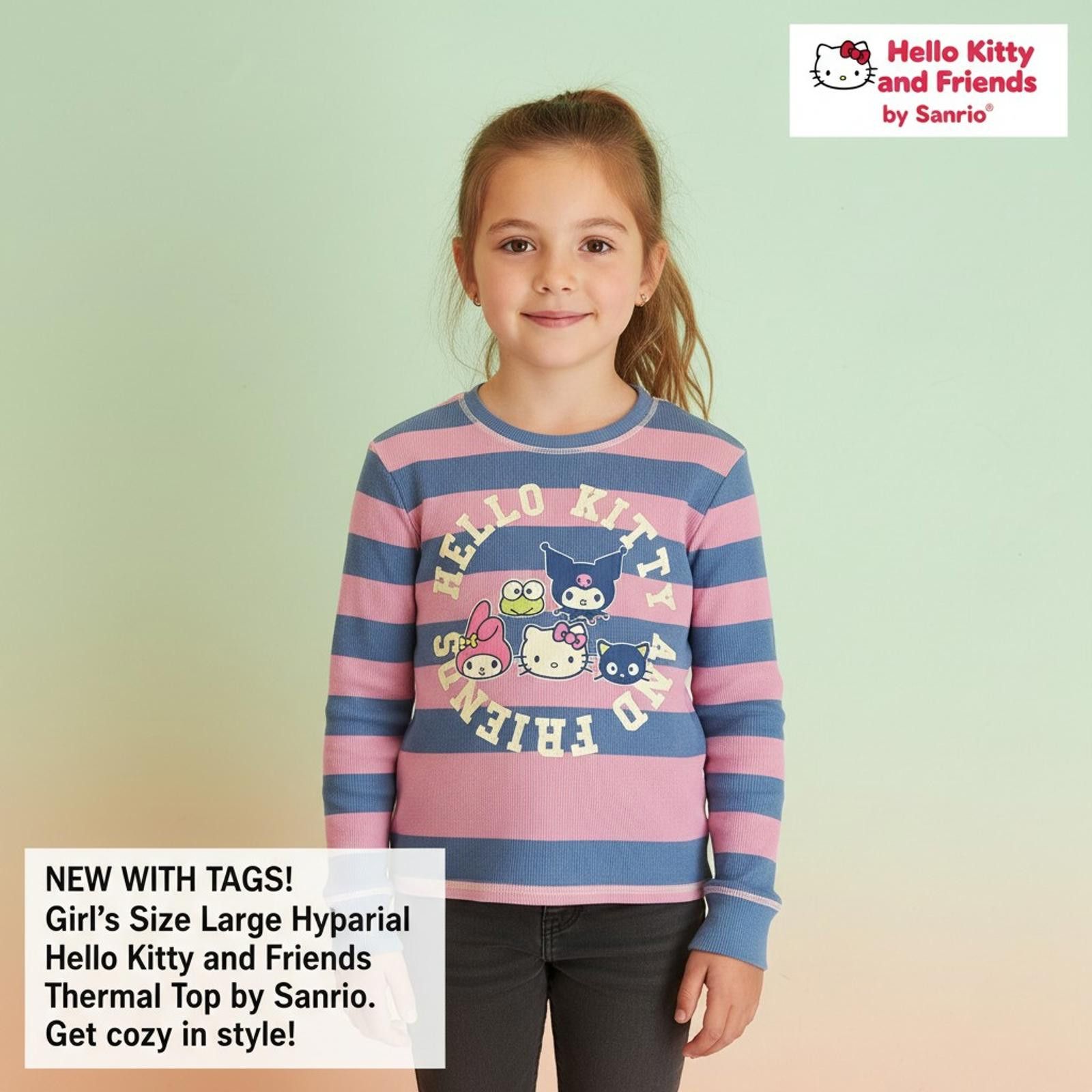 Other Hello Kitty and Friends Girls' Large Thermal Top by Hybrid Size L / US 10 / IT 46 - 2 Thumbnail