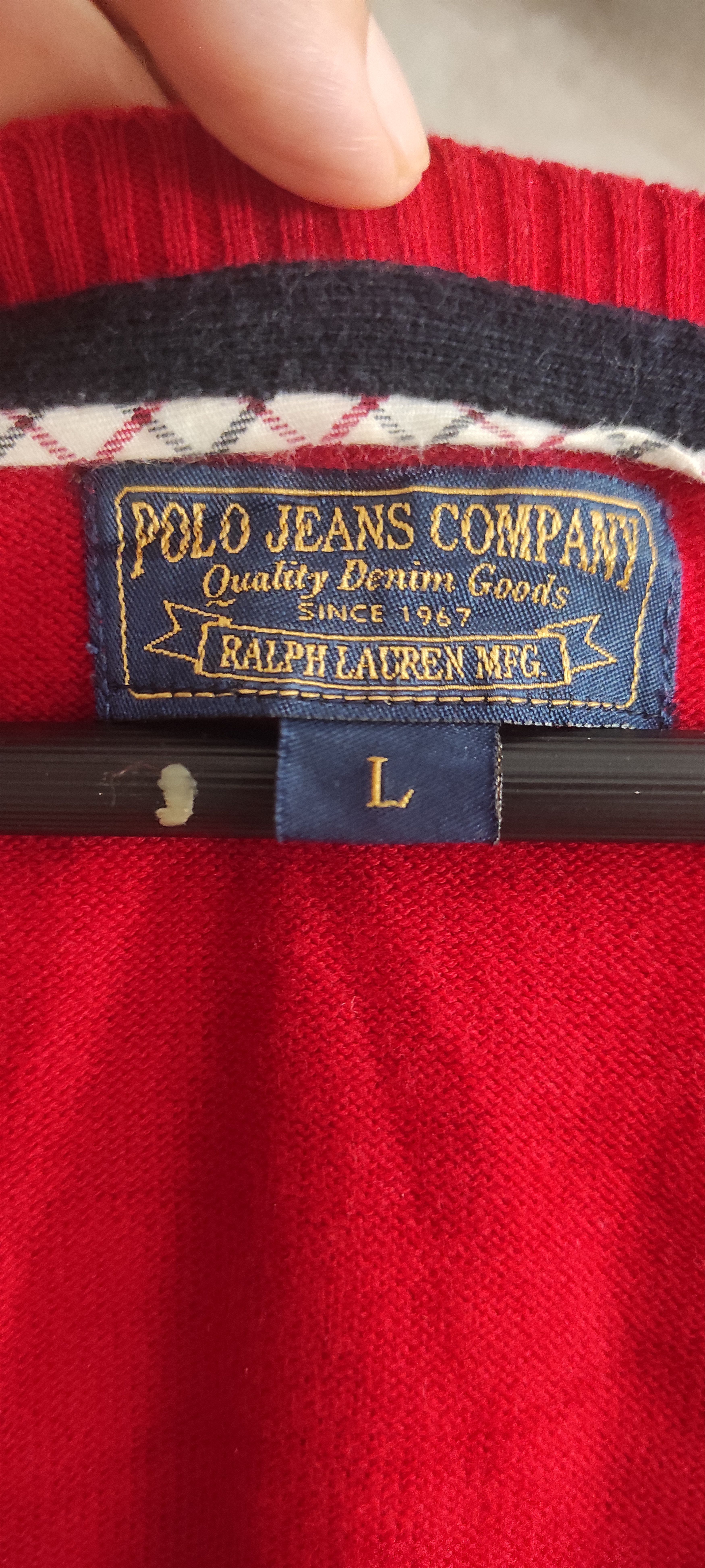 Polo Ralph Lauren Polo Ralph Lauren Cotton sweater Slim Fit V Neck Size US L / EU 52-54 / 3 - 15 Thumbnail