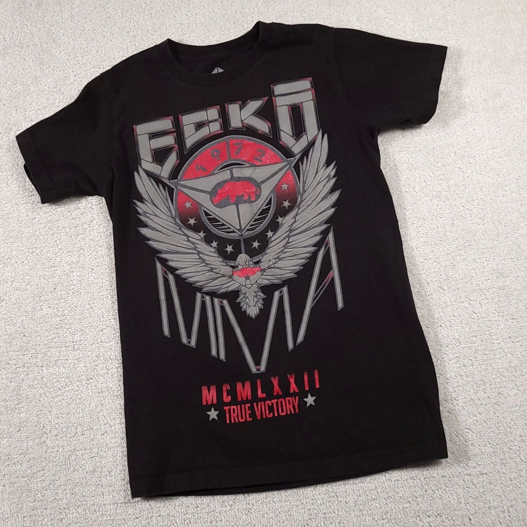 Ecko Unltd. Ecko Unltd. Unlimited MMA T Shirt Mens Small Black Double Sided Grunge Size US S / EU 44-46 / 1 - 2 Thumbnail