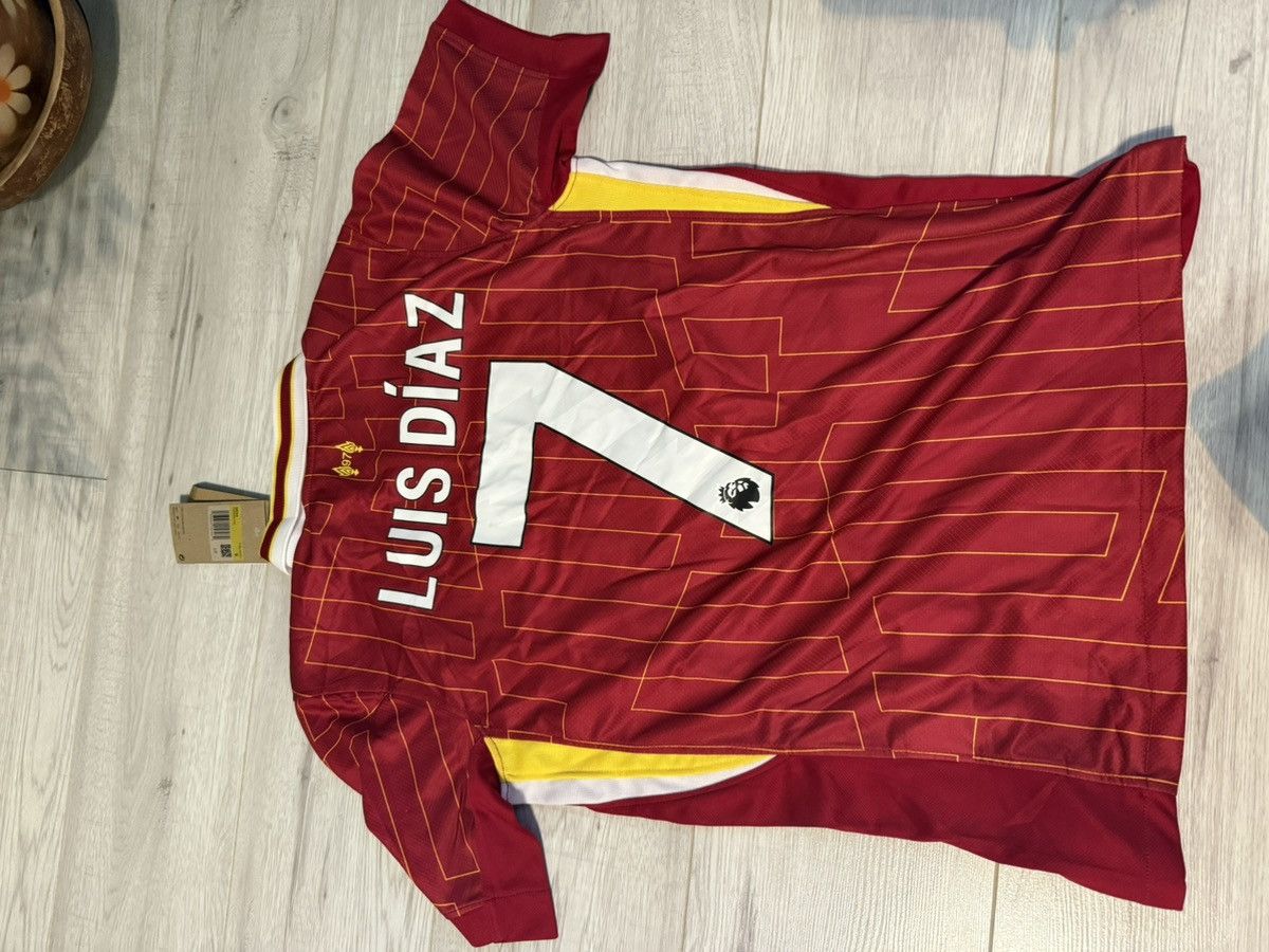 Nike #7 Luiz Diaz Liverpool nike 2025 kit soccer jersey shirt Size US S / EU 44-46 / 1 - 7 Thumbnail