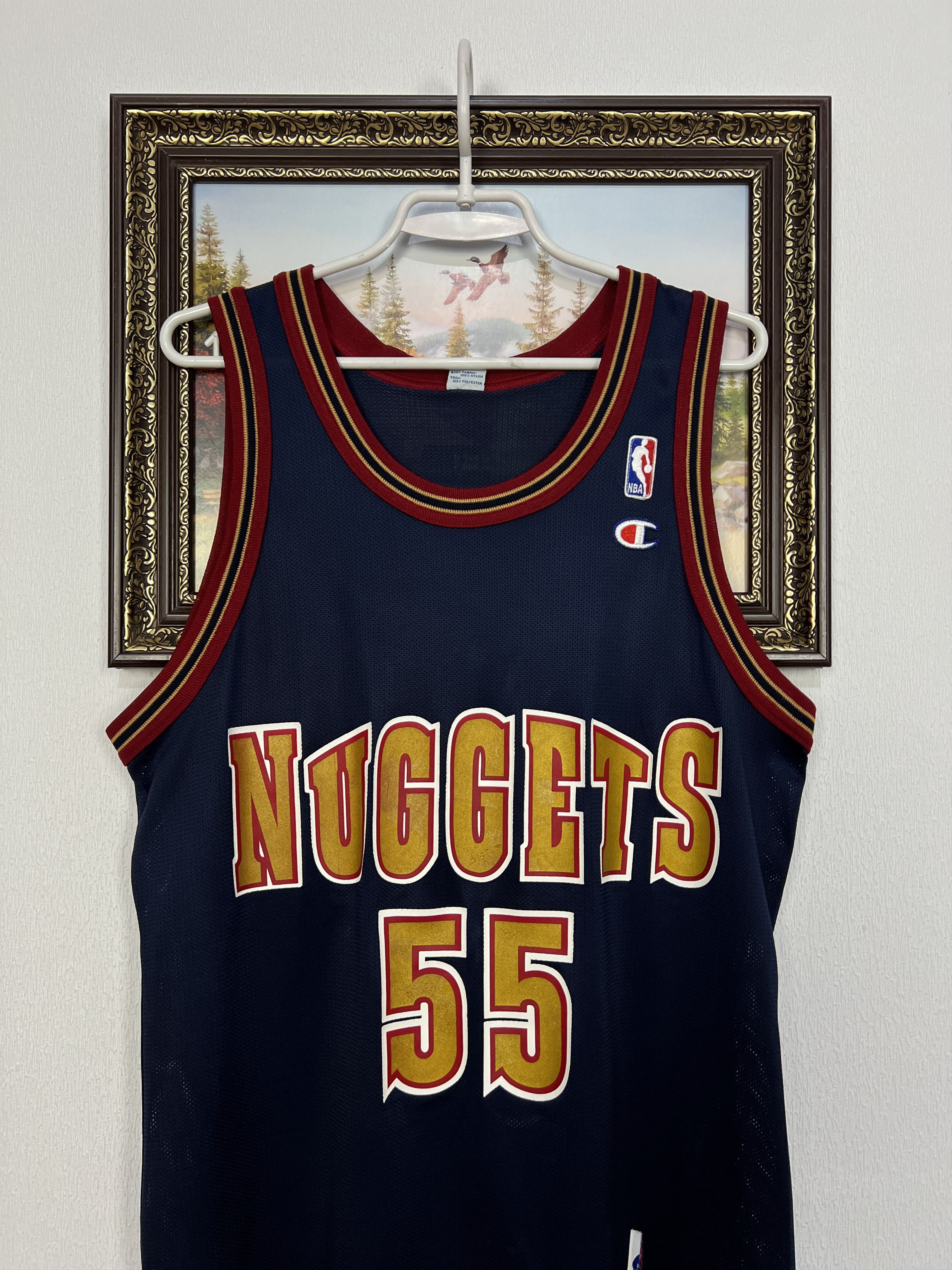 Champion Vintage 90's Denver Nuggets NBA Mutombo Jersey Shirt Rare Size US M / EU 48-50 / 2 - 2 Thumbnail