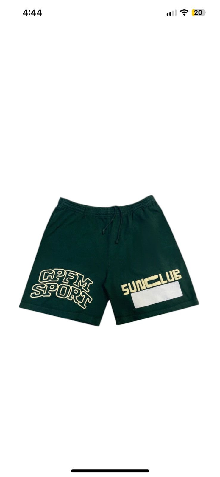 image of Cactus Plant Flea Market Cpfm Sport Sunclub Phys Ed Short Small in Green, Men's (Size 30)