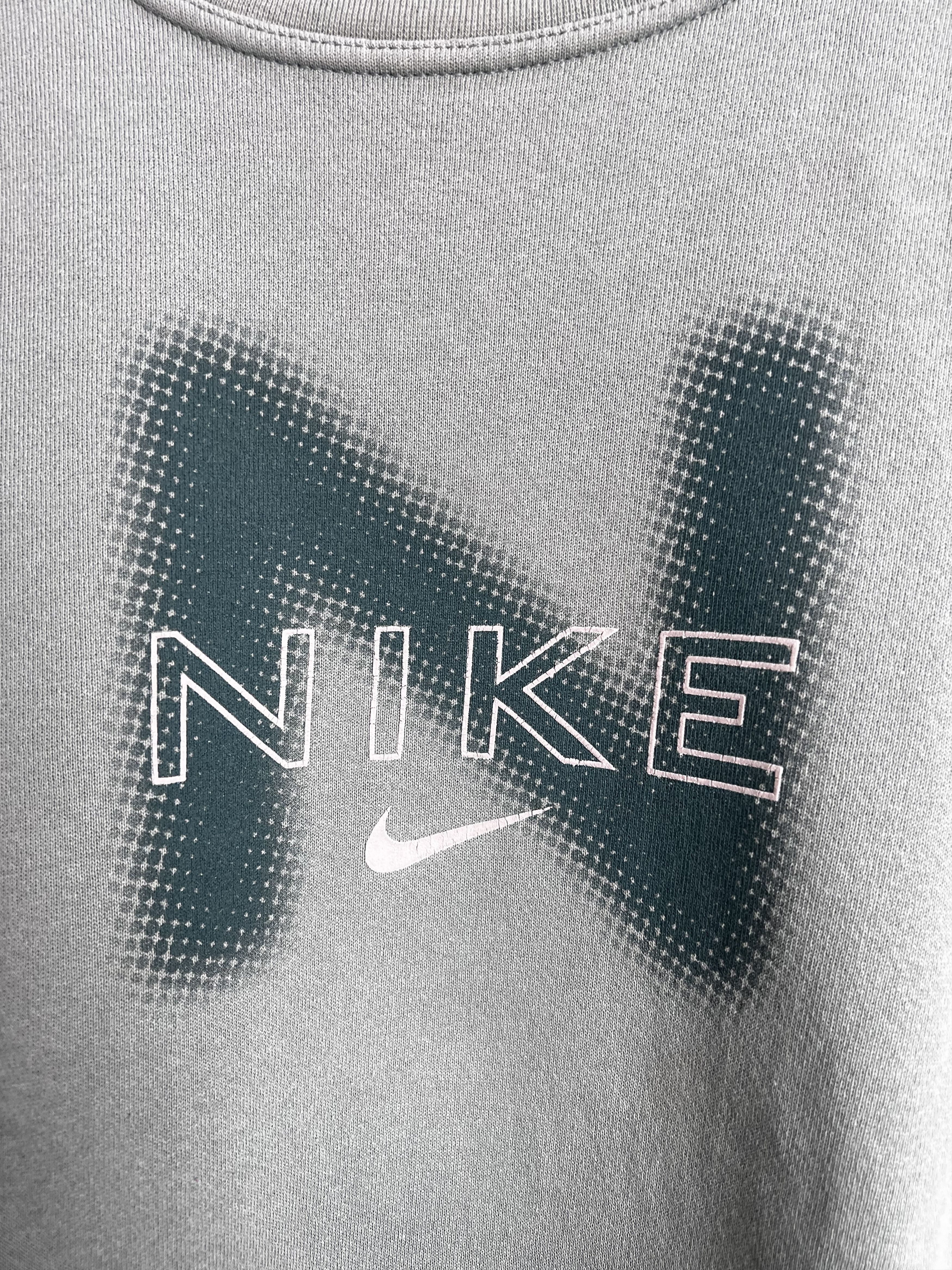Nike 1990s Nike Spellout Sweatshirt 90s Vintage Swoosh Center Size US M / EU 48-50 / 2 - 4 Thumbnail