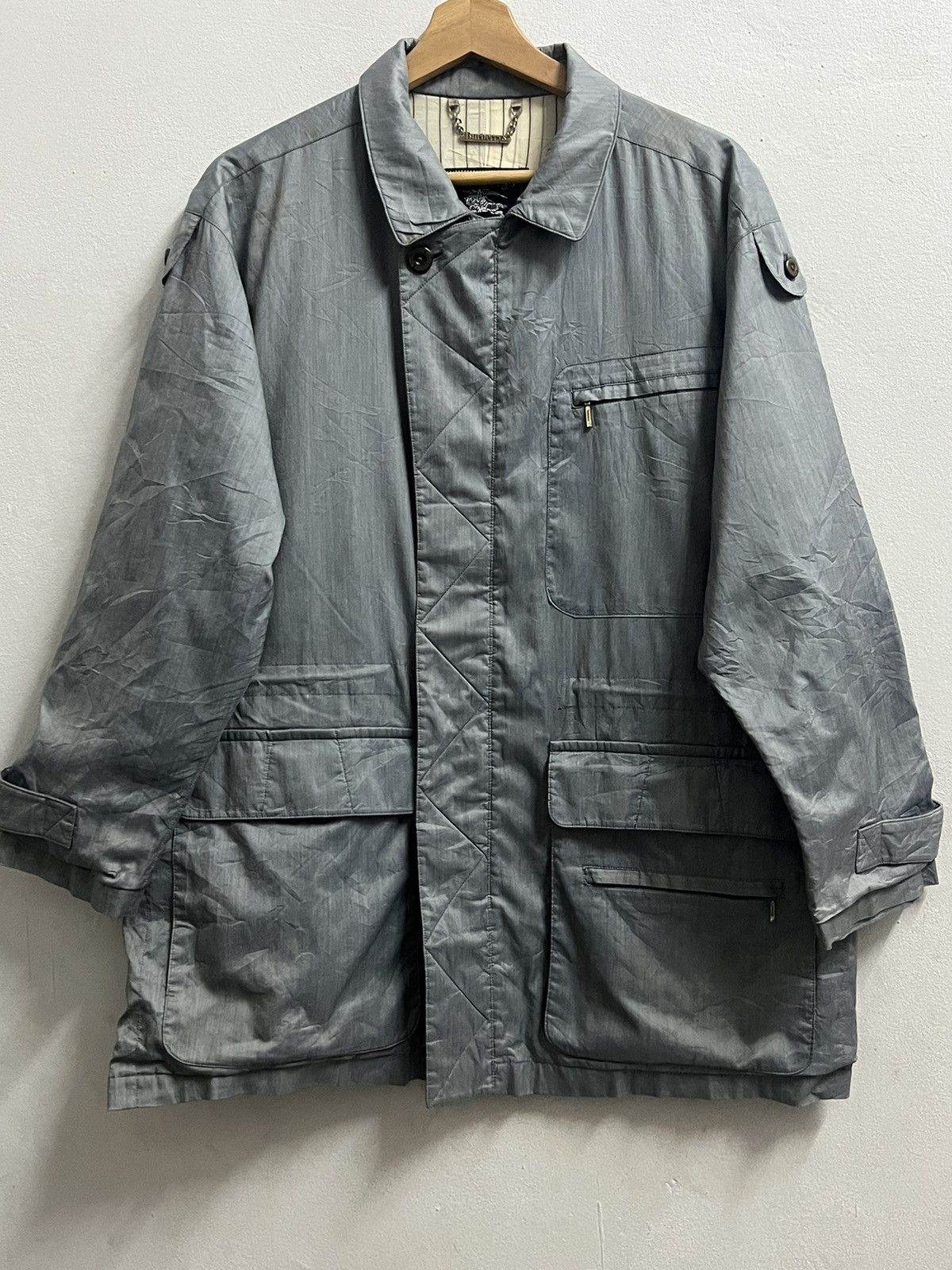 Burberry × Burberry Prorsum Burberry vintage zipper jacket grey medium size Size US M / EU 48-50 / 2 - 1 Thumbnail