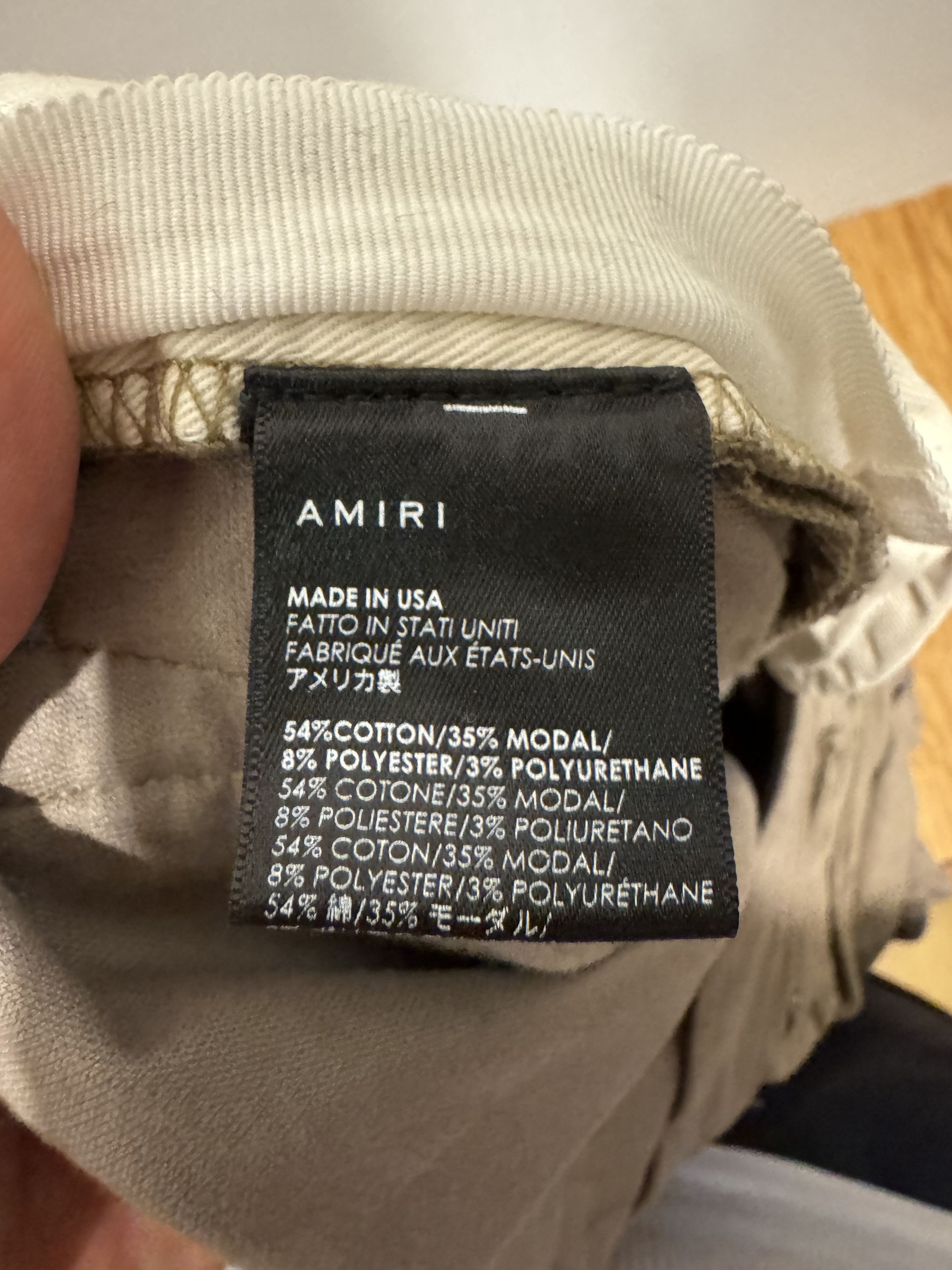 Amiri Tan Velvet Stack Jean Size US 34 / EU 50 - 4 Thumbnail