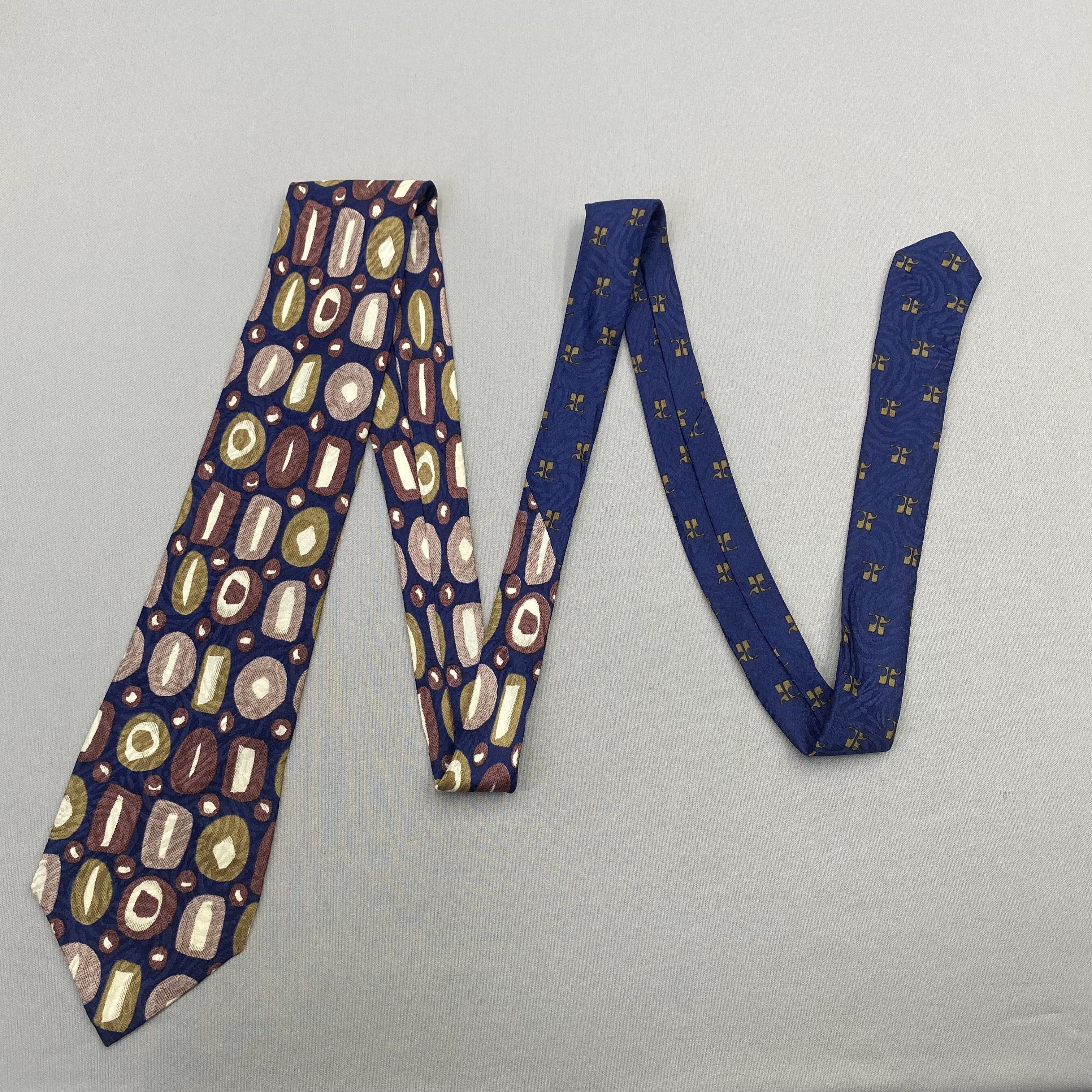 Courreges Vintage Courreges SILK Necktie Cravate Pure Silk Neck Tie Size ONE SIZE - 5 Thumbnail