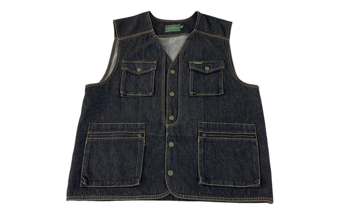 Japanese Brand 90s Evenriver Supervalue Vest Denim Jacket Multipocket Size US XL / EU 56 / 4 - 1 Thumbnail