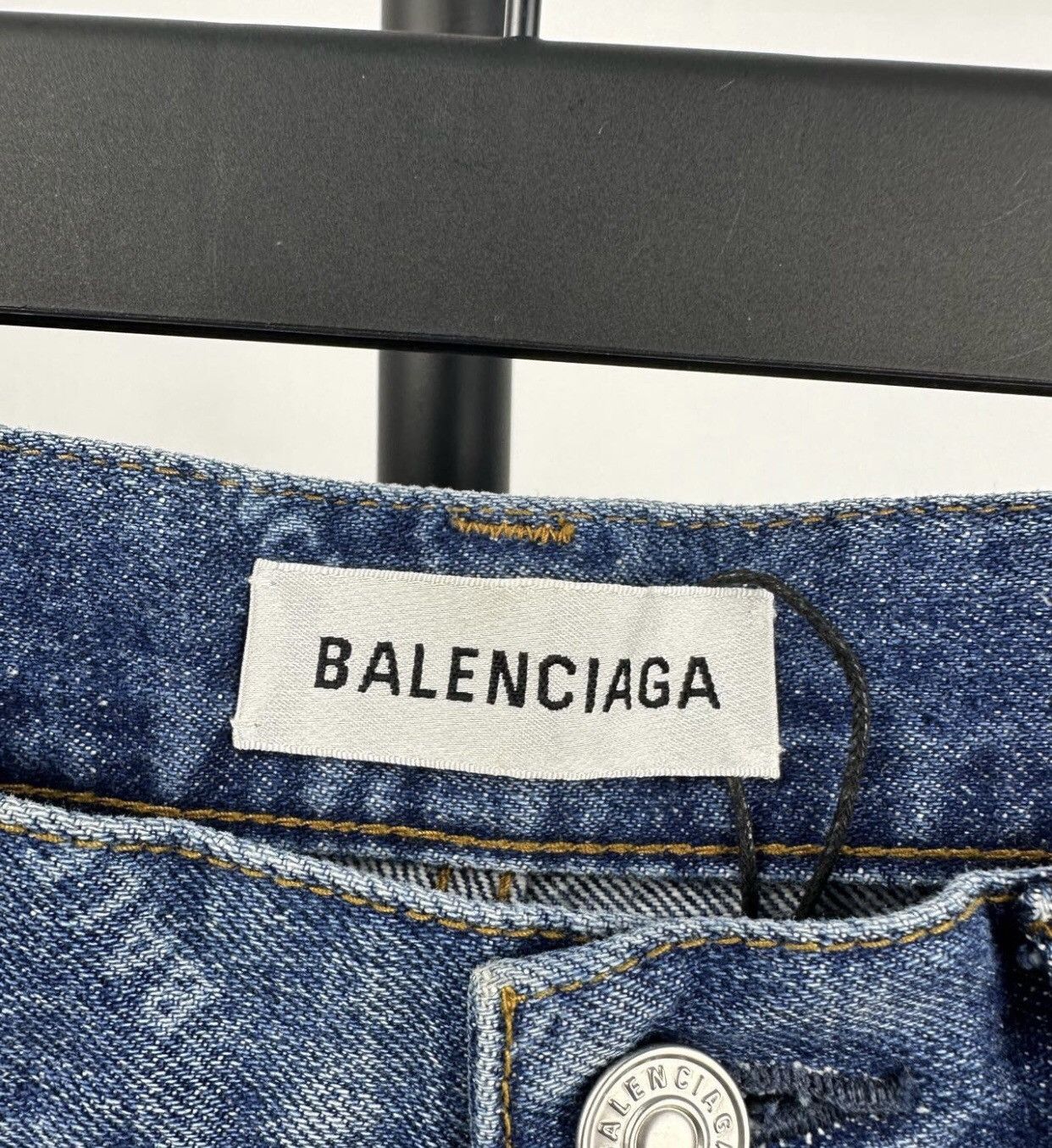 Balenciaga BALENCIAGA light blue full logo tight jeans2412-Nextarrow Size US 26 / EU 42 - 7 Thumbnail