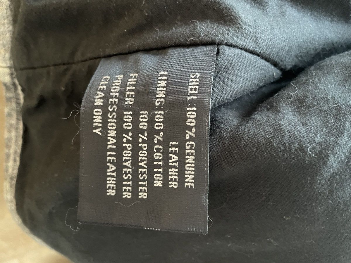 Vintage Distressed Grey Leather Rider Jacket Size US XL / EU 56 / 4 - 4 Thumbnail