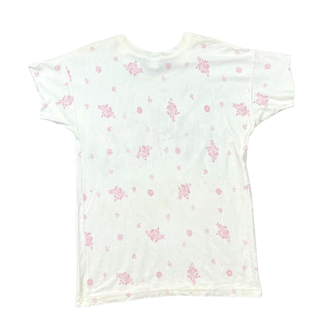 Vintage VINTAGE BEST AMERICAN CLOTHING CO. T-Shirt Floral All-Over Print 90s White Women L Shirt Mens Womens Girls Size L / US 10 / IT 46 - 2 Thumbnail