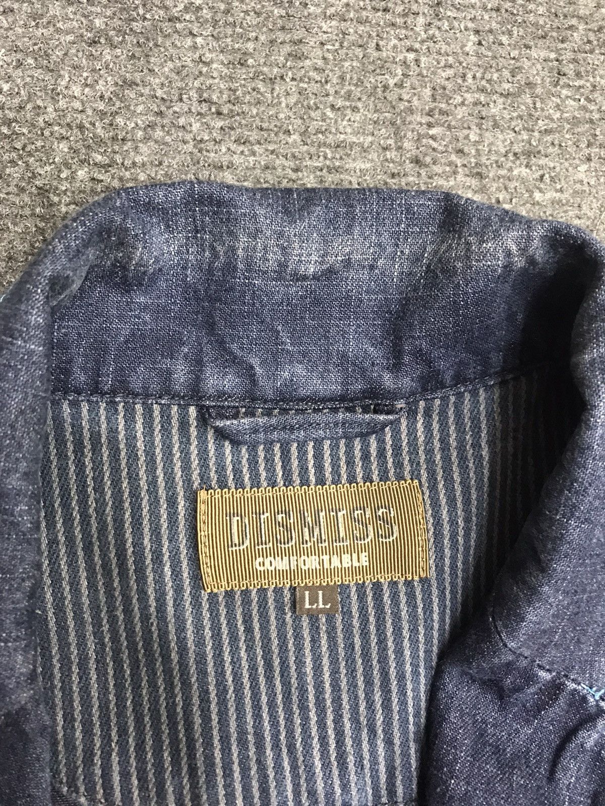 Indigo × Japanese Brand DISMISS Indigo Multipockets Light Cotton Jacket Size US L / EU 52-54 / 3 - 4 Thumbnail