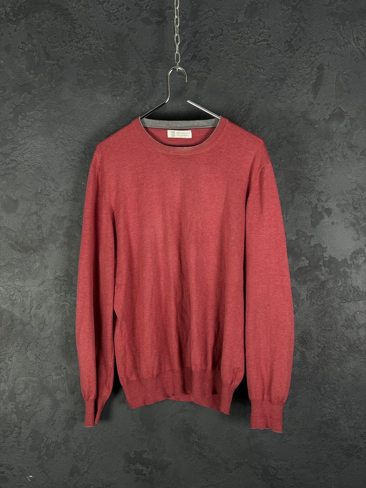 Brunello Cucinelli Mens Brunello Cucinelli Cotton Men’s Sweater Size 54 Size US L / EU 52-54 / 3 - 3 Thumbnail