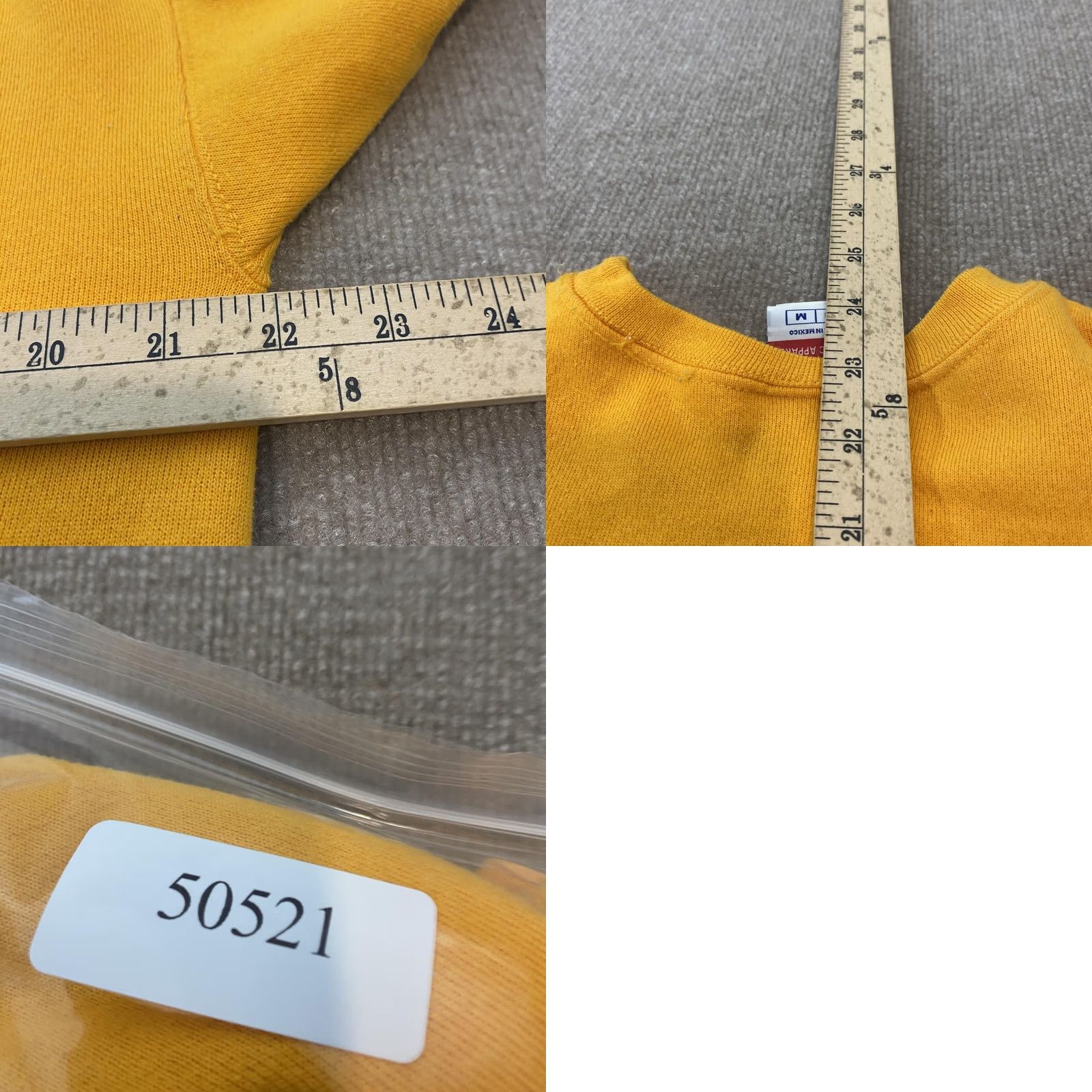 Champion Champion Sweatshirt Mens Medium Yellow Y2K Crewneck Fleece Embroidered Pullover Size US M / EU 48-50 / 2 - 8 Thumbnail
