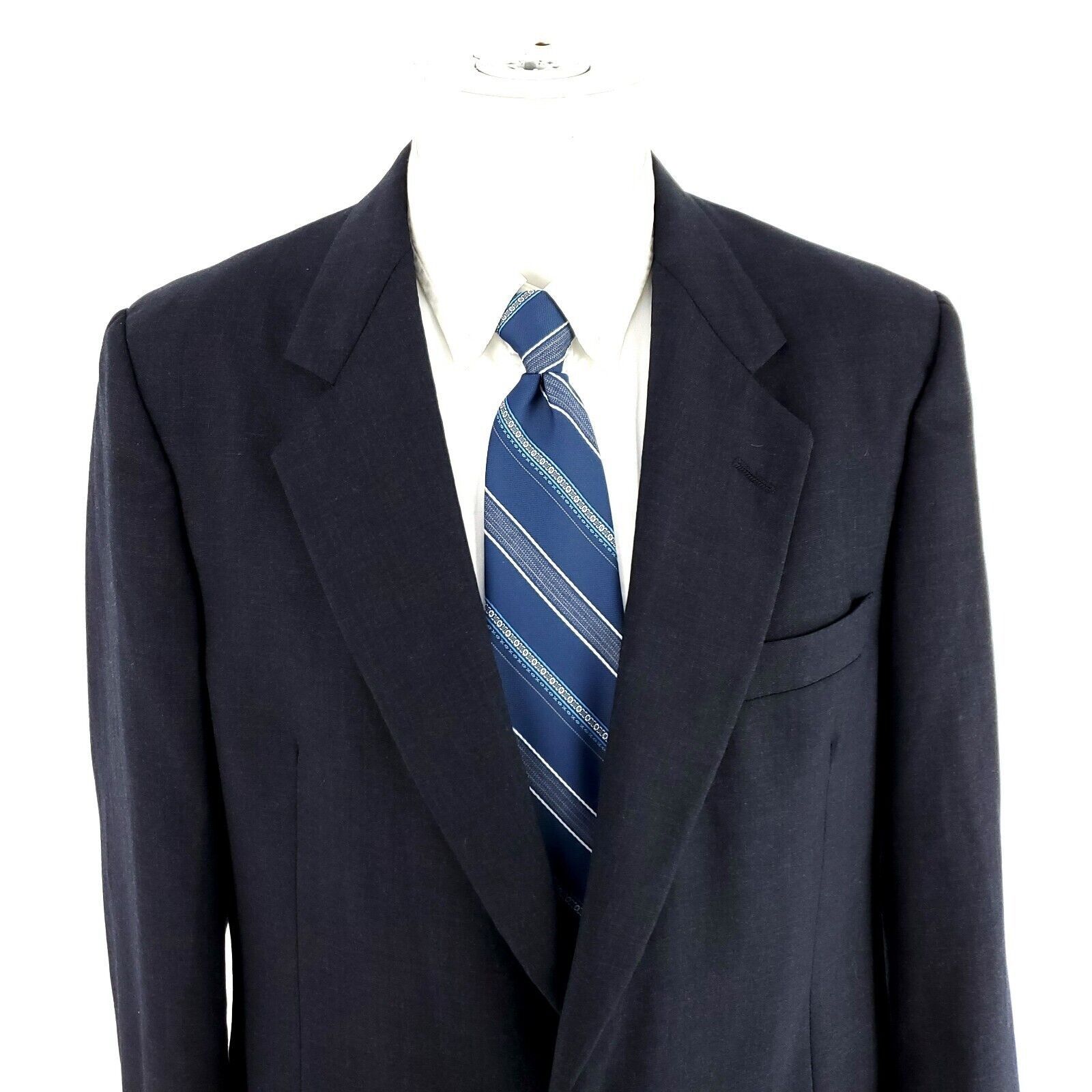 Hart Schaffner Marx Hart Schaffner Marx Wool 2 Button Blazer 40L Blue Size 40L - 1 Thumbnail