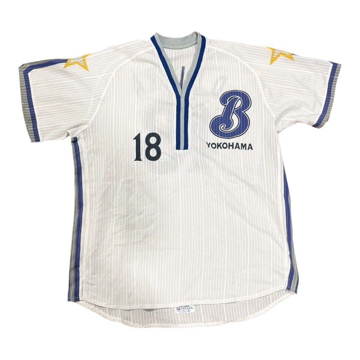 Japanese Brand Vintage yokohama dena baystars jersey baseball japan Size US L / EU 52-54 / 3 - 1 Thumbnail