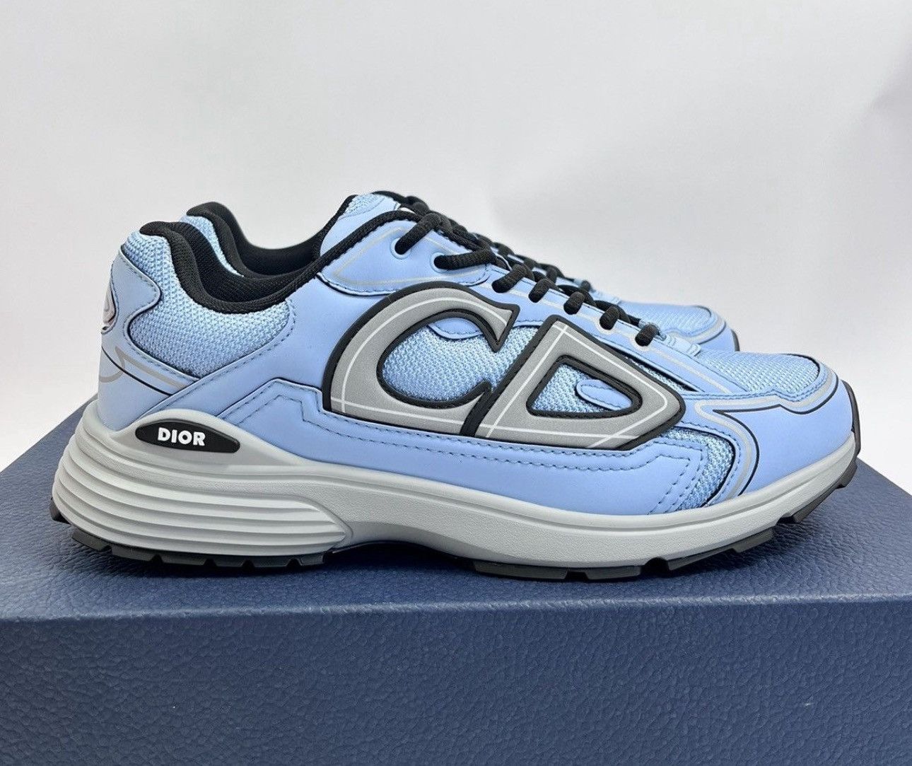 Dior B30 UNC BLUE CD RUNNER SNEAKERS Size US 9 / EU 42 - 1 Thumbnail