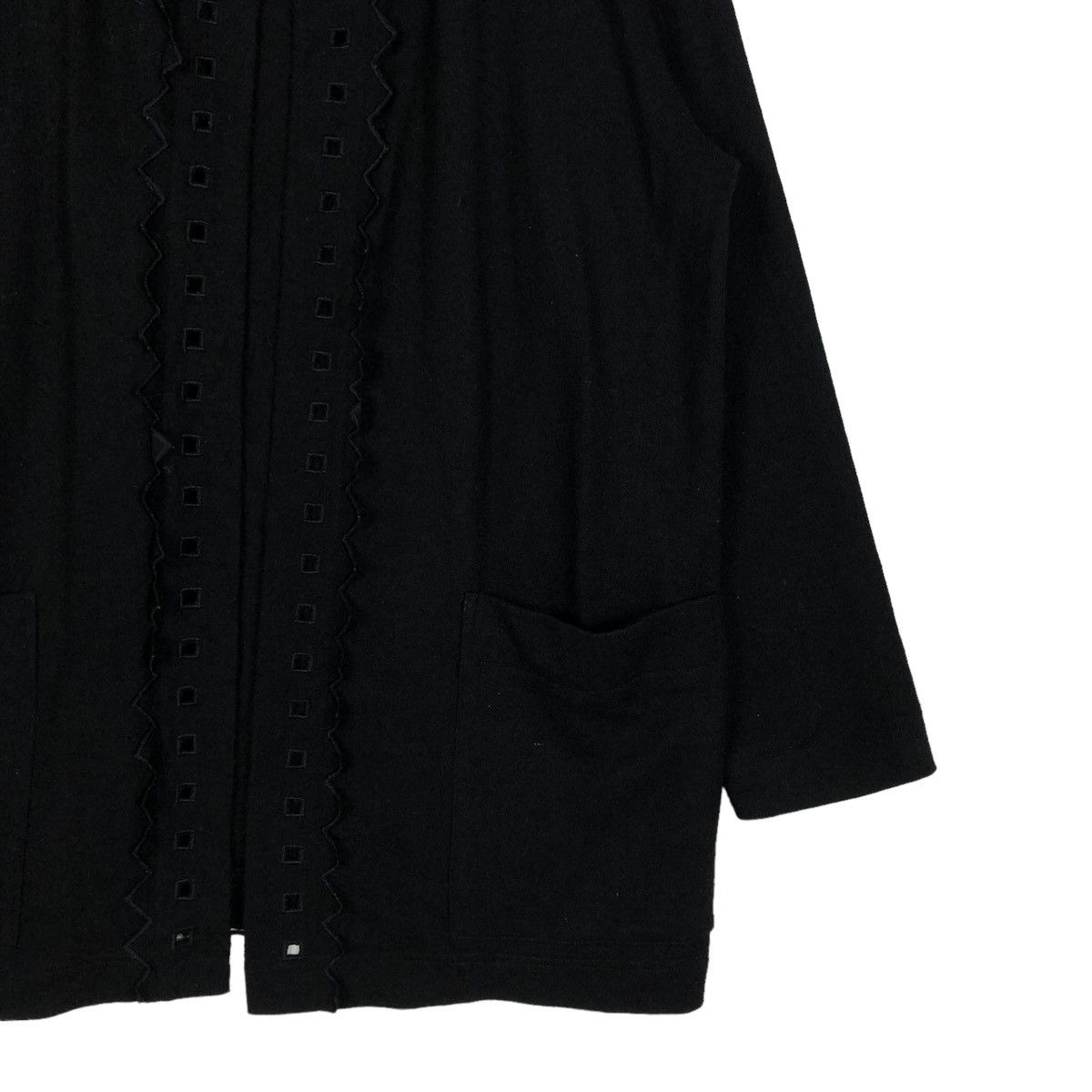 Issey Miyake 🔥VINTAGE ISSEY MIYAKE PLANTATION BLOUSE RICH BLACK Size M / US 6-8 / IT 42-44 - 7 Thumbnail