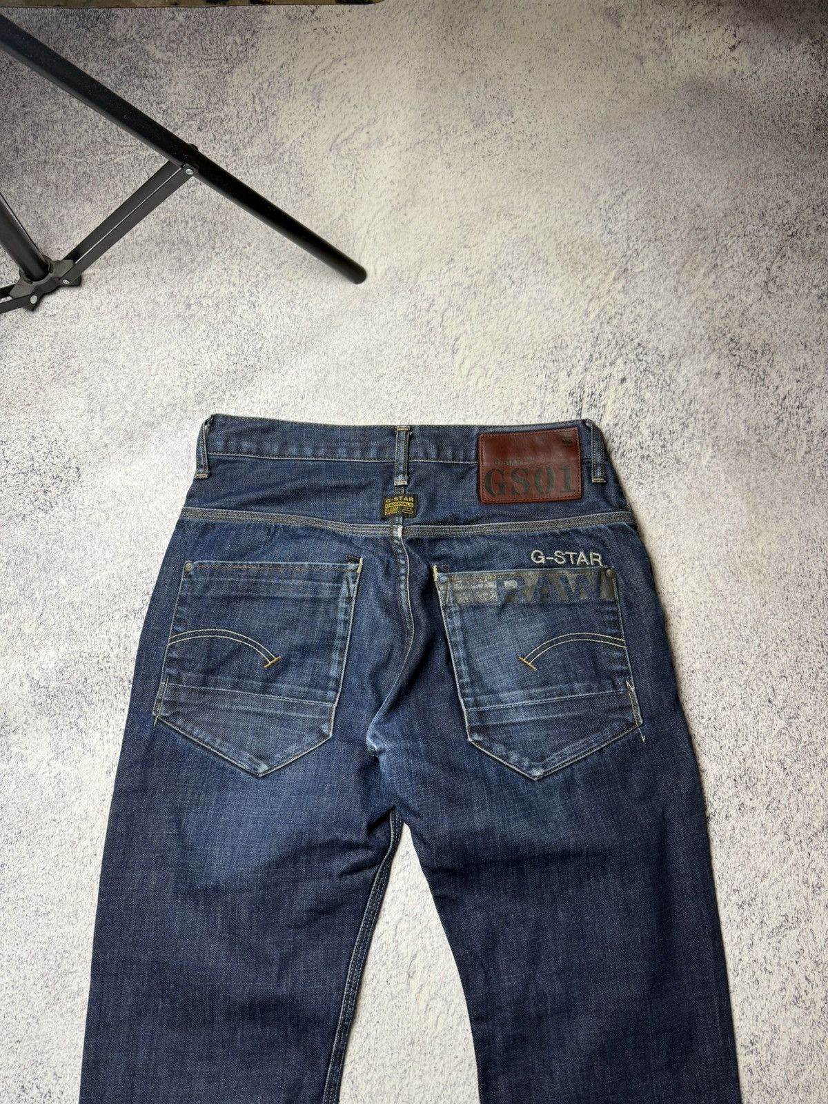G-Star Vintage G Star Raw Denim Streetwear Jeans Japanese Y2K 30 Size US 31 - 2 Thumbnail