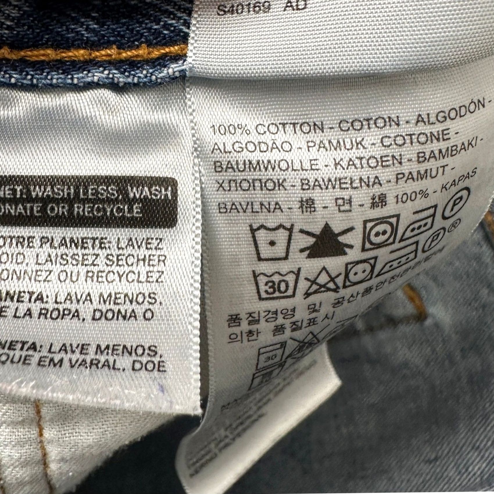 Levi's Levi's 550 Jeans Mens 34X34 Blue Relaxed Fit Straight Leg Denim Pants Size US 34 / EU 50 - 4 Thumbnail