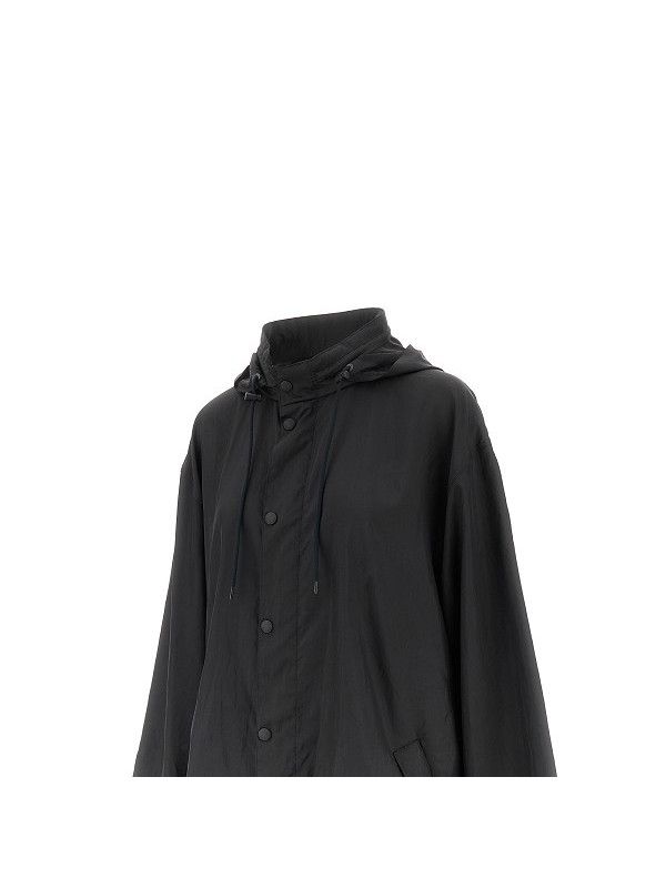 Balenciaga o1srvl11e0526 Nail Polish Short Windbreaker Jacket in Black Size S / US 4 / IT 40 - 2 Thumbnail