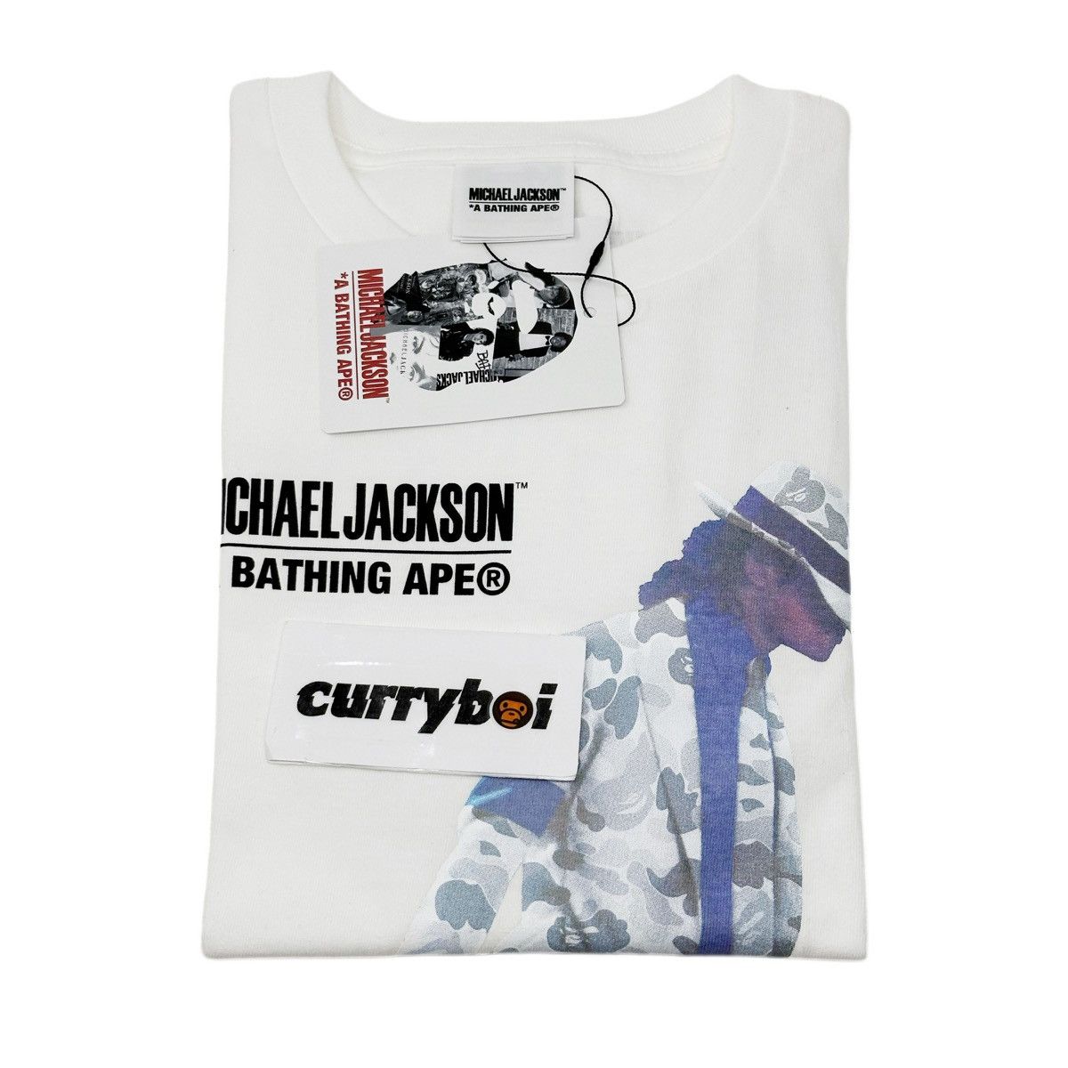 Bape BAPE x Michael Jackson Tee White Size US S / EU 44-46 / 1 - 4 Thumbnail