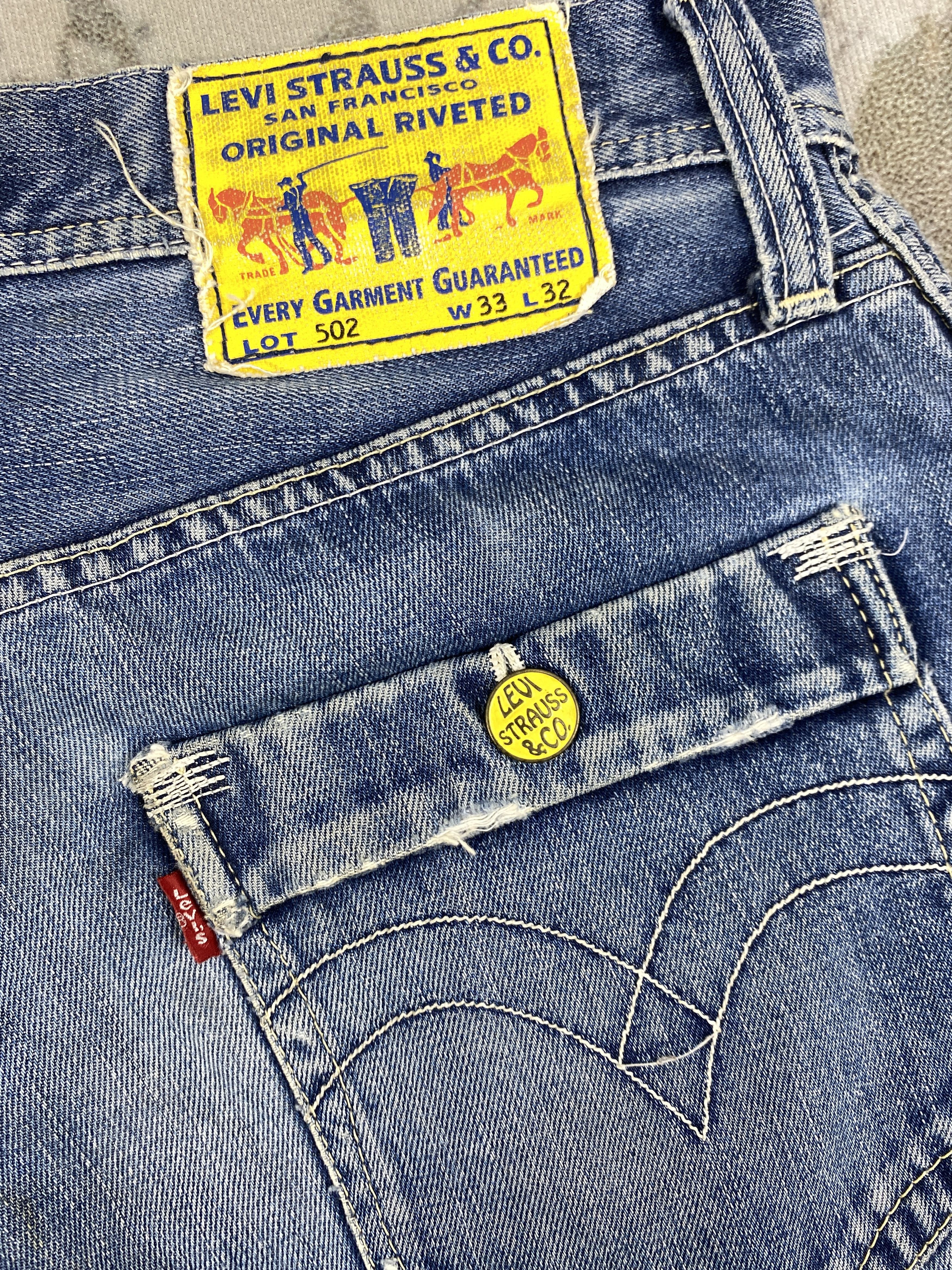 Japanese Brand Distressed Blue Vintage Levi's 502 34x29 Denim -SJ188 Size US 34 / EU 50 - 12 Thumbnail