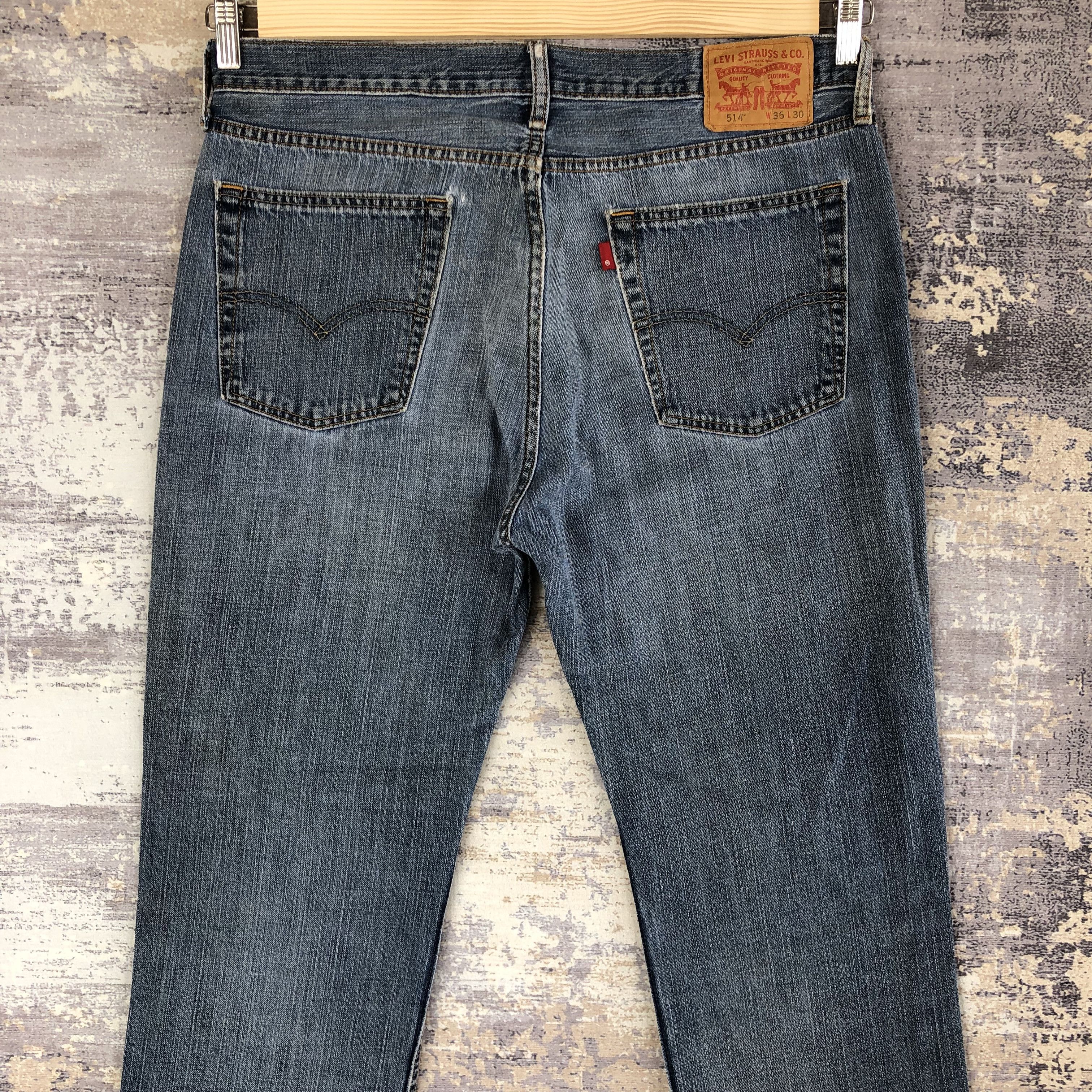 Levi's Vintage Levis 514 Jeans Levi's Dark Blue Wash Denim Pants Size US 36 / EU 52 - 4 Thumbnail