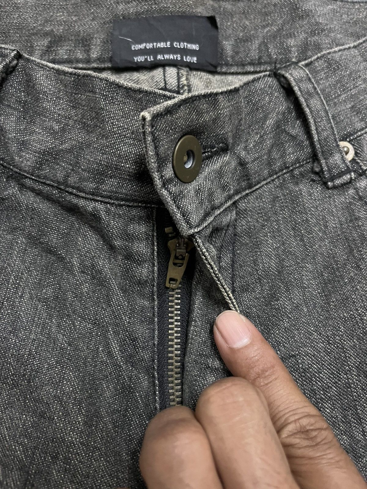 Japanese Brand Hiro Co Japan Satan Angel Distressed Denim Size US 31 - 7 Thumbnail