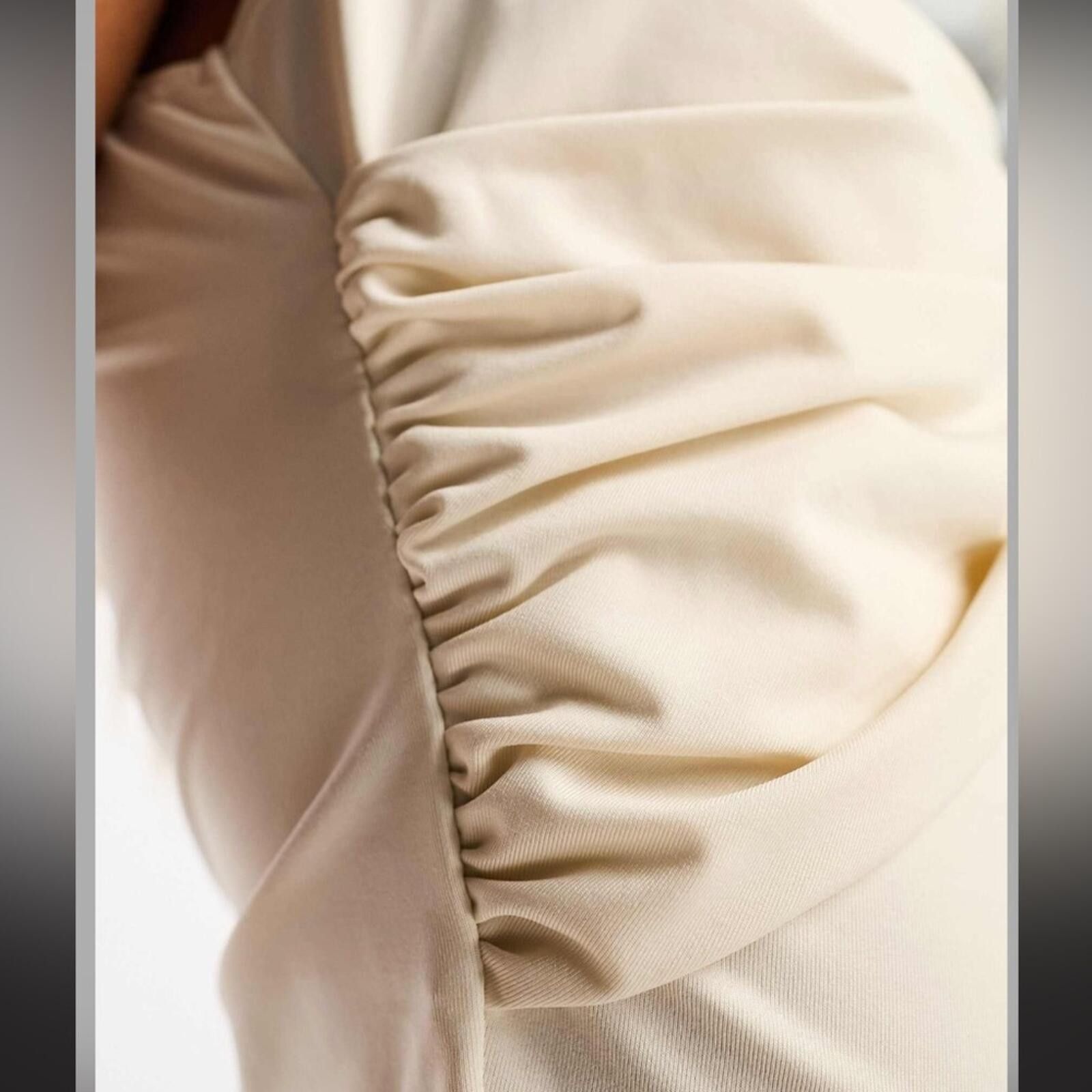 Other Miss Selfridge / Sleeveless Drape Top / Cream Size XS / US 0-2 / IT 36-38 - 4 Thumbnail