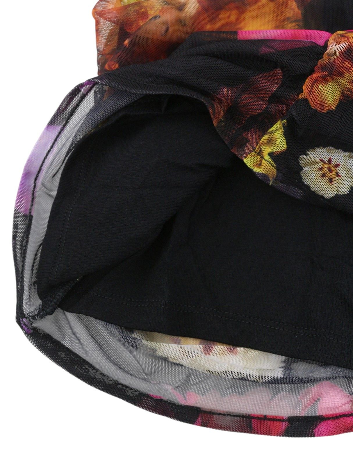 Desigual SALA LACROIX S Black Floral Dress 89025 Size S / US 4 / IT 40 - 7 Thumbnail