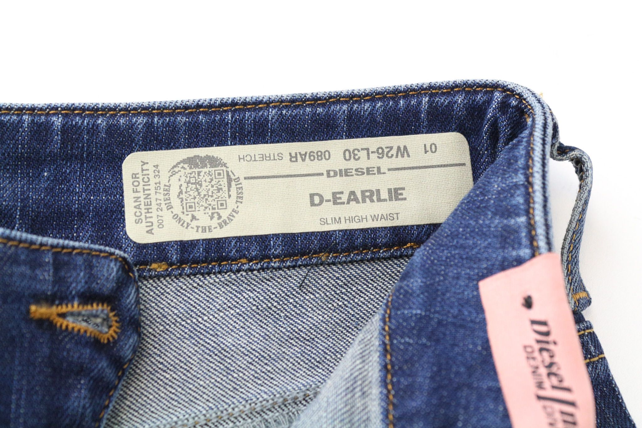 Diesel D-EARLIE 089AR W26/L30 Blue Cropped Jeans 71009 Size 26" / US 2 / IT 38 - 5 Thumbnail