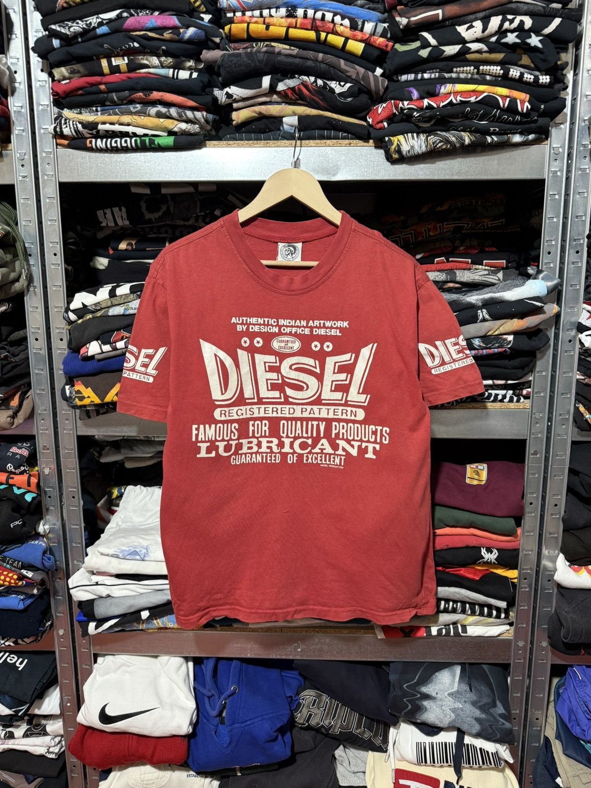 Diesel Vintage 90s Diesel Denim Division Art T-Shirt Y2K Hype Size US M / EU 48-50 / 2 - 1 Thumbnail