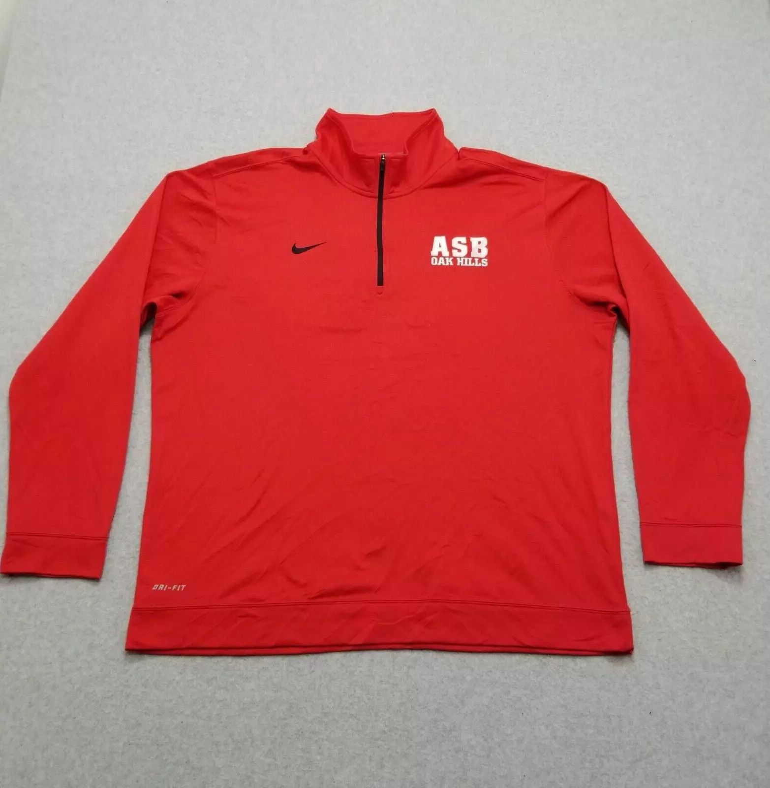 Nike Nike Sweatshirt Mens XL Red Long Sleeve Zip Dri Fit Pullover Size US XL / EU 56 / 4 - 1 Thumbnail