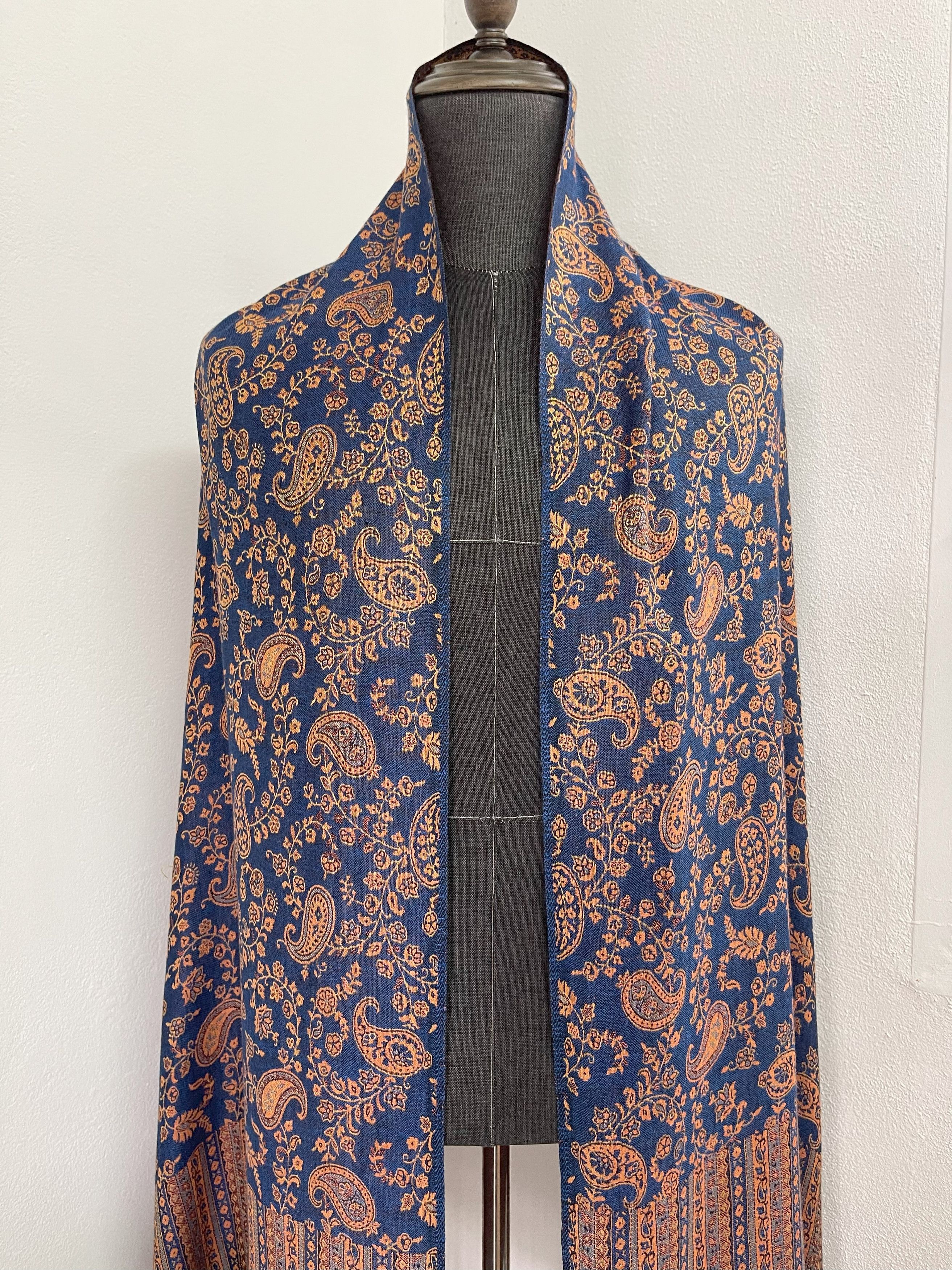 Vintage Vintage Big Size Scarves, Large-Sized Wrap Scarf - 6077 Size ONE SIZE - 7 Thumbnail