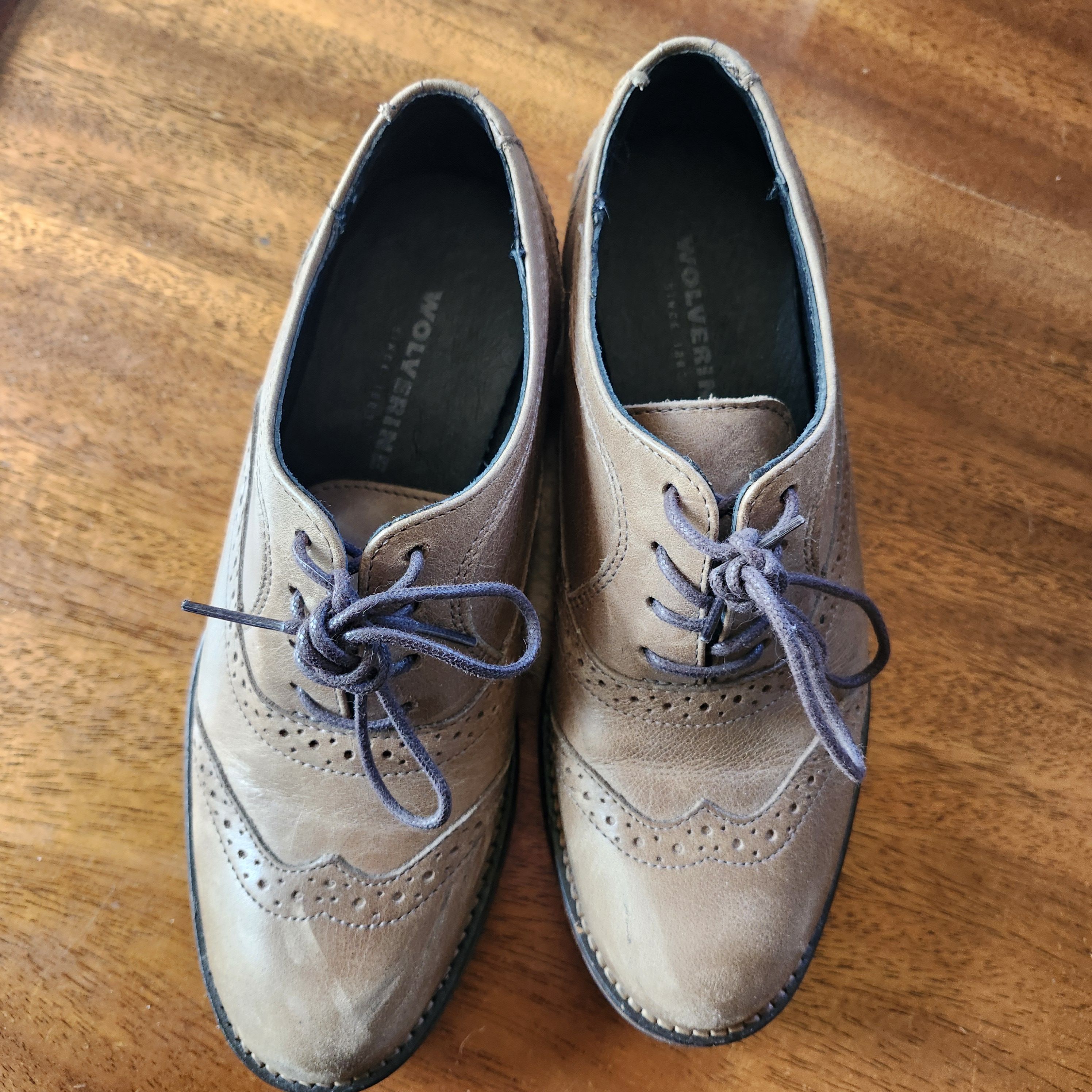 靴 WOLVERINE ANDREW Wolverine Wolverine 1,000 Mile Andrew Black Leather Low Top Oxford