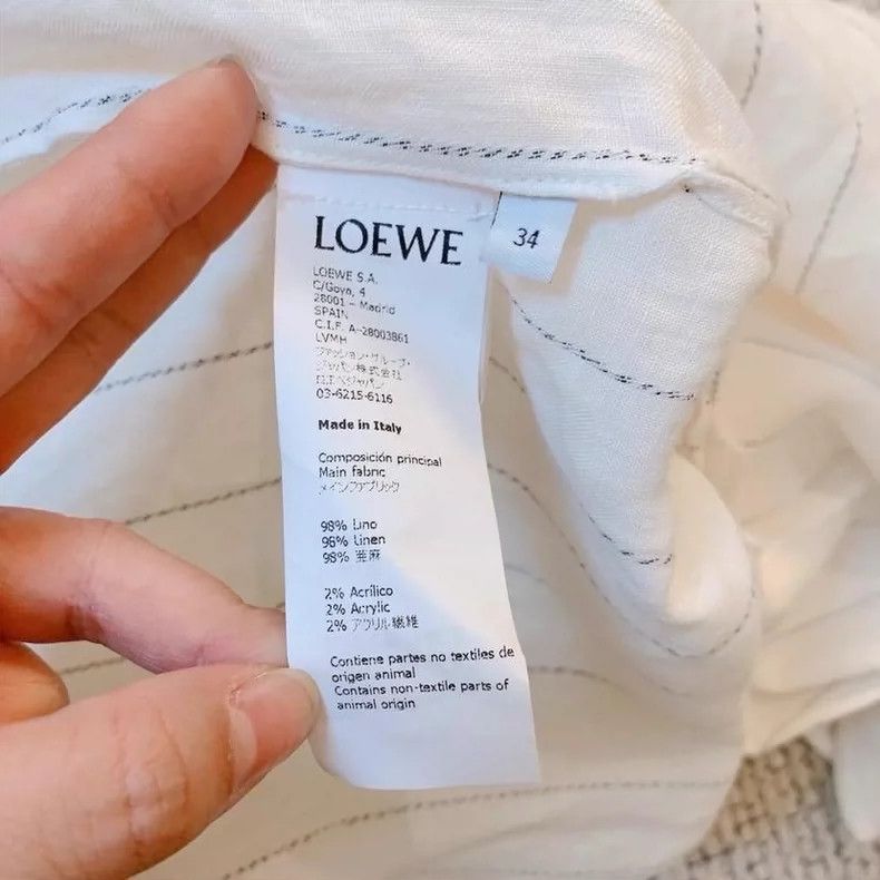 Loewe loewe White dress 2506-Nextarrow Size XS / US 0-2 / IT 36-38 - 4 Thumbnail
