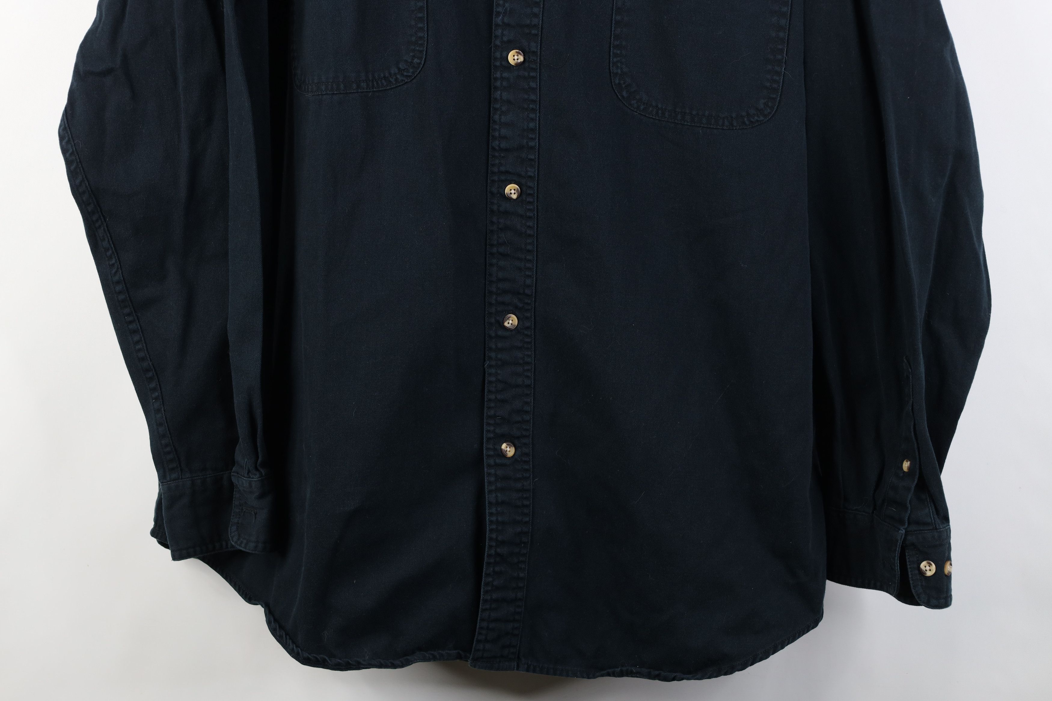 Vintage Vintage 90s Streetwear Twill Collared Button Down Shirt Size US XL / EU 56 / 4 - 3 Thumbnail