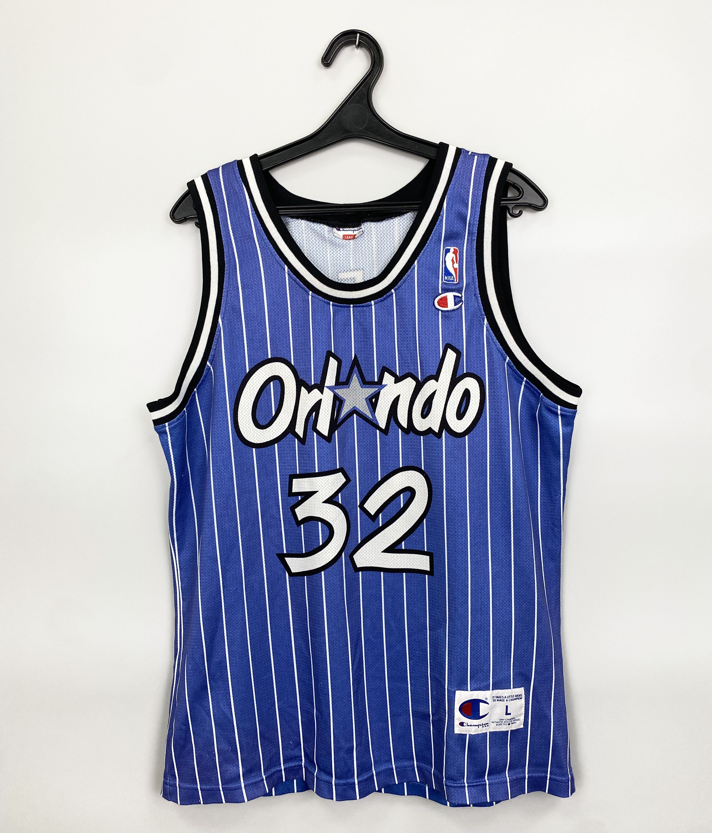 Champion 1992/1993 SHAQUILLE O'NEAL SHAQ Orlando Magic 32 NBA Jersey Size US L / EU 52-54 / 3 - 3 Thumbnail
