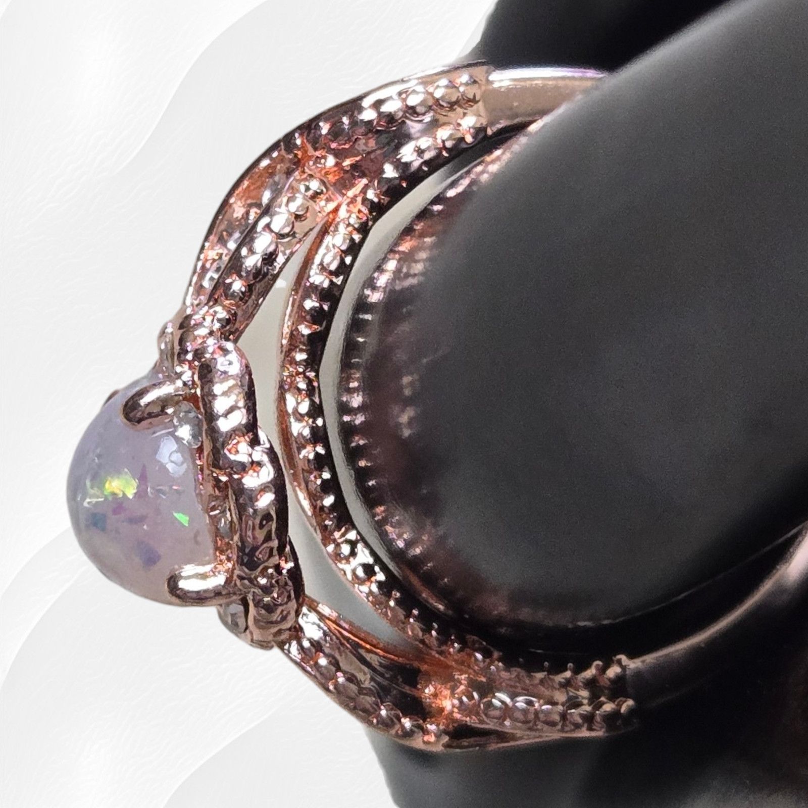 Other Opal Rose Golden Twisted Band Fashion Ring Size 8 Size ONE SIZE - 5 Thumbnail