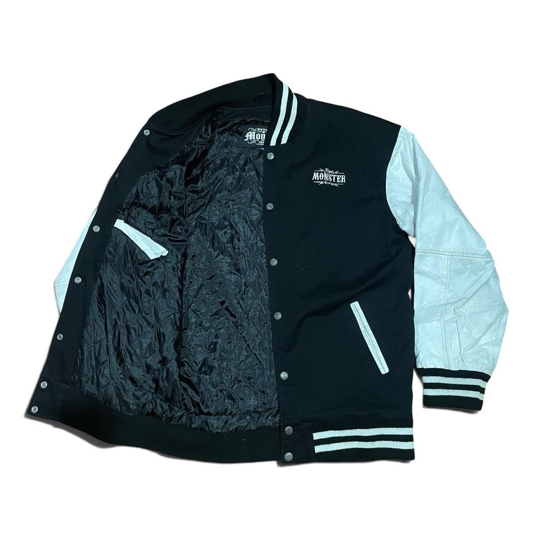 Gentle Monster Royal Monster Speedshop Leather-Sleeve Denim Varsity Jacket Size US M / EU 48-50 / 2 - 3 Thumbnail