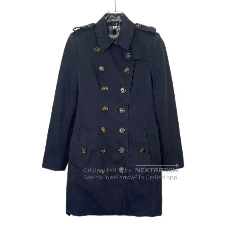 Burberry Burberry Women's Navy Cotton Trench Coat. Size S / US 4 / IT 40 - 1 Thumbnail