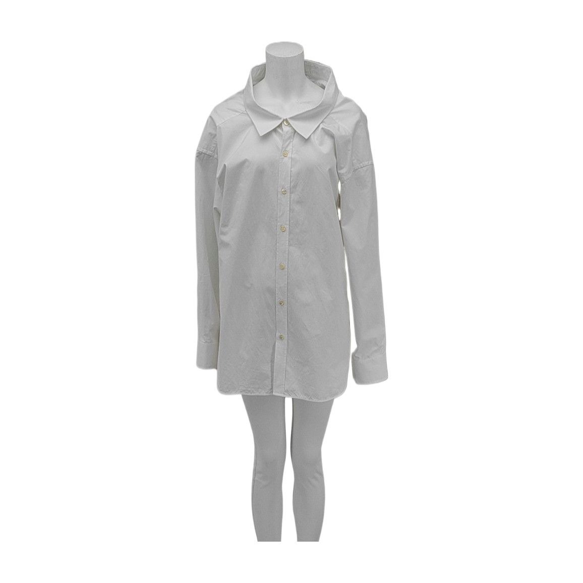 Balenciaga Balenciaga White Cotton Button Up Shirt Size 34 Size XS / US 0-2 / IT 36-38 - 1 Thumbnail