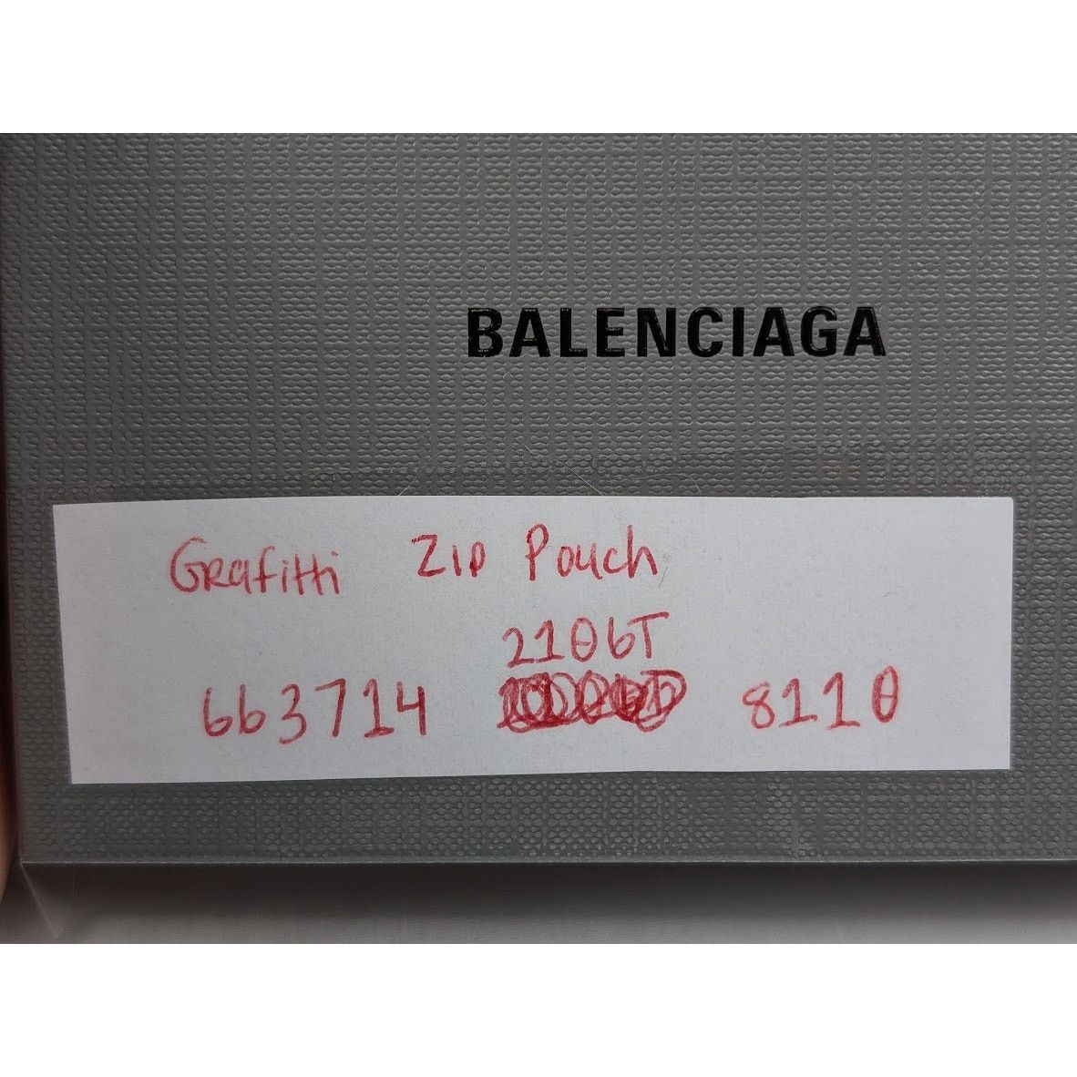 Balenciaga o1rshd1 Size: OS / Grafitti Zip Pouch in Multicolor Size ONE SIZE - 15 Thumbnail